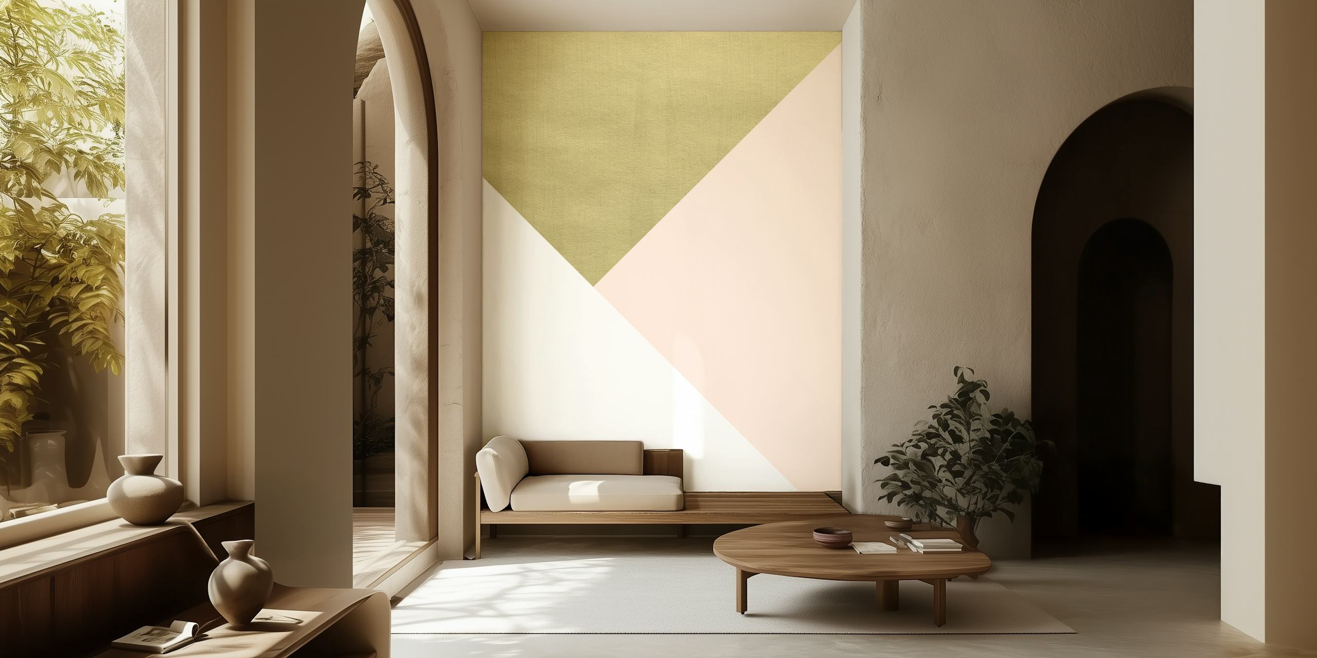 Gold meets Blush White vzor tapety
