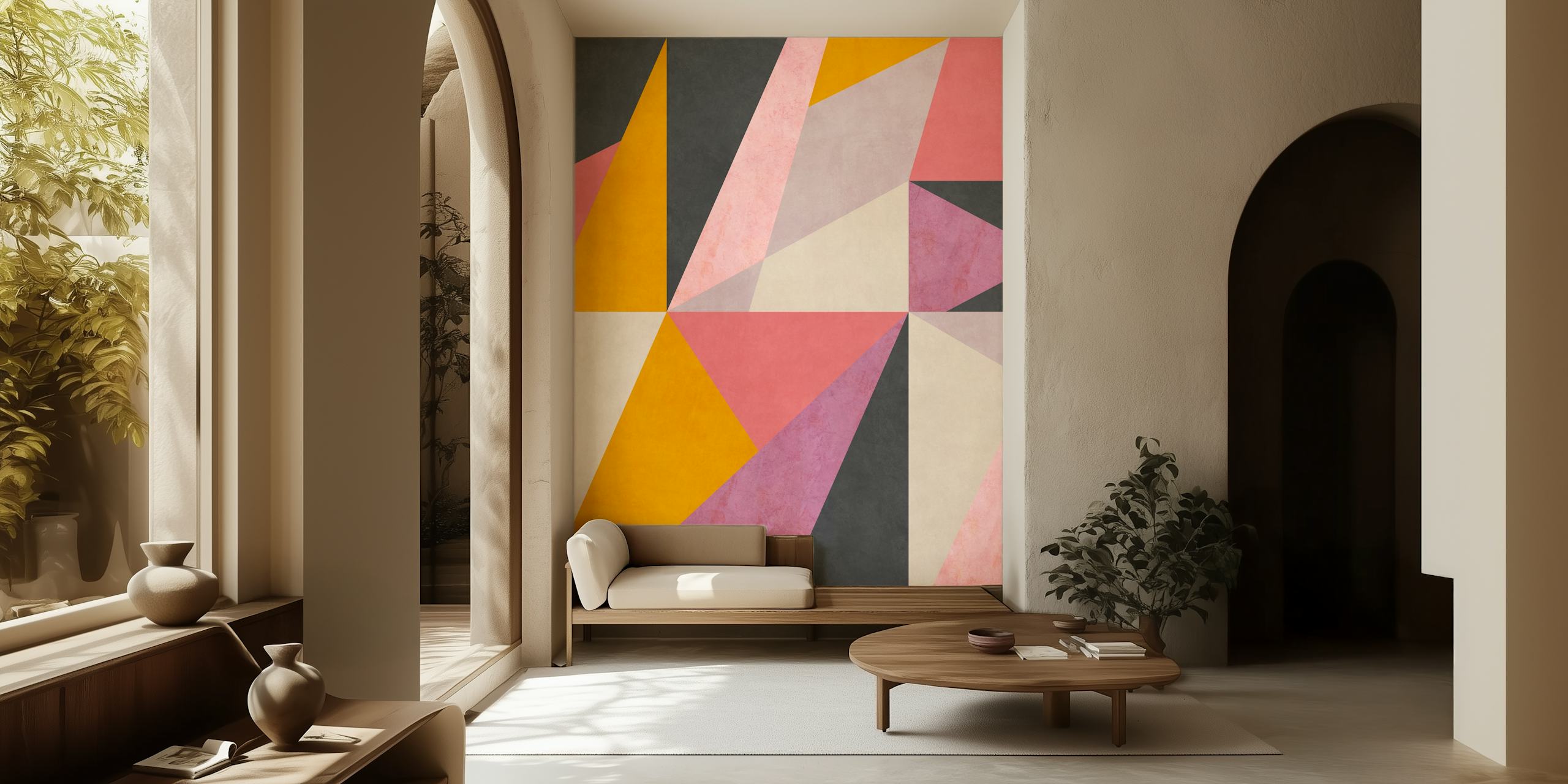Geometric with Triangles mönster i rummet