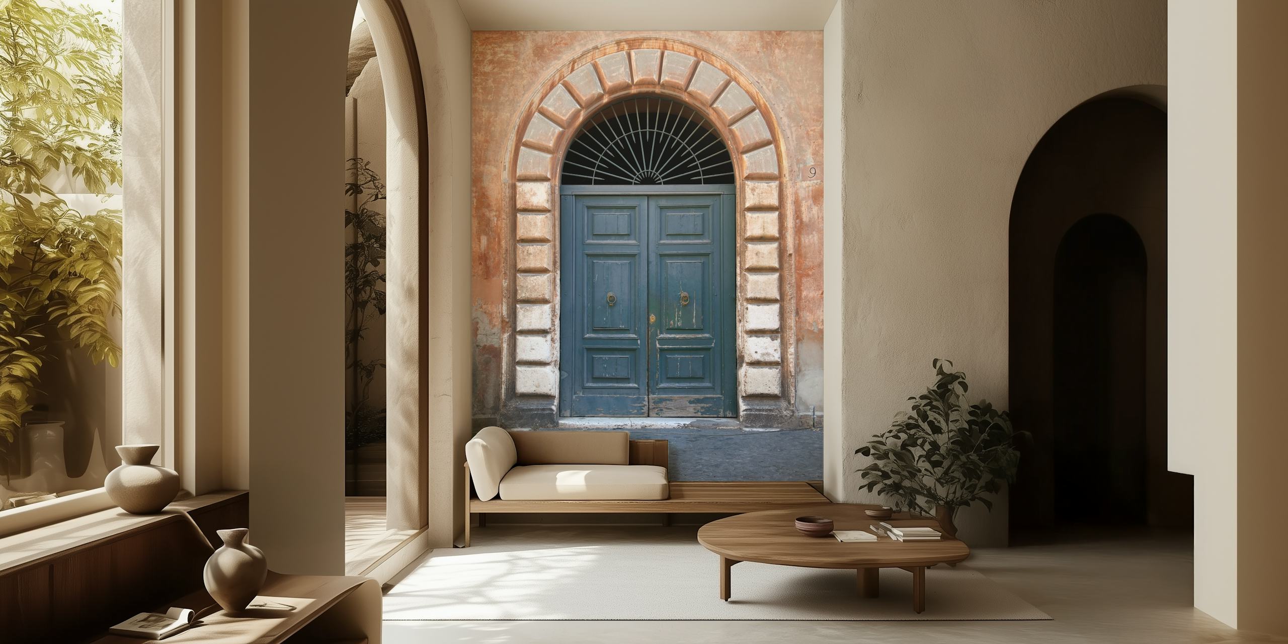 Tapeta Door Trastevere Rome v místnosti