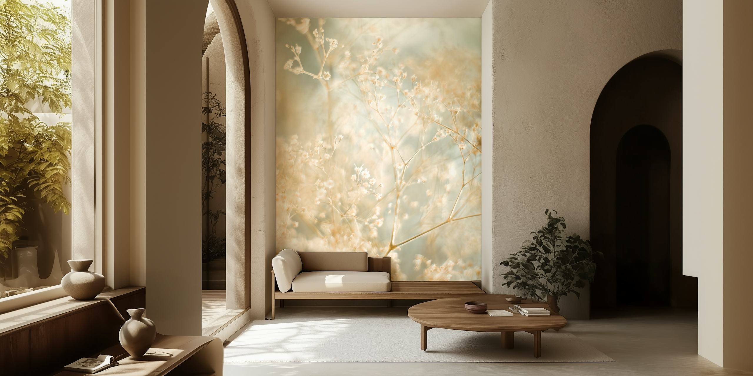 Flower Dreams blomster tapet i et rum