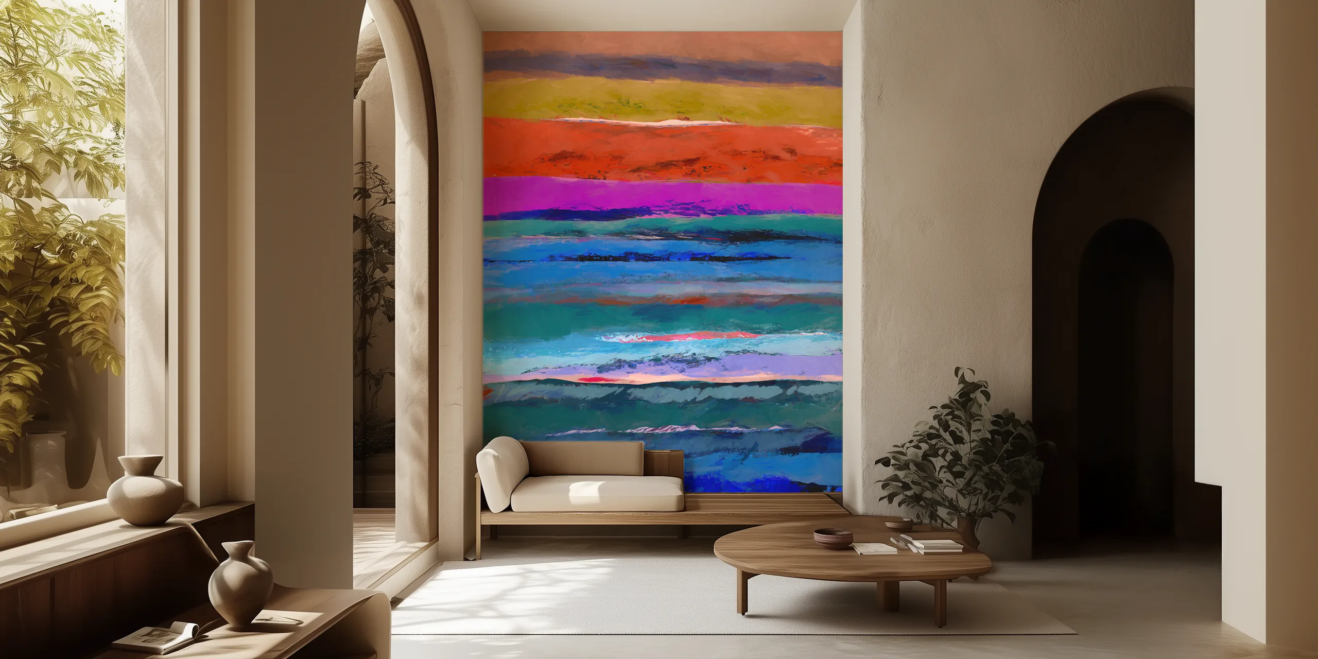 Rustic Gradient Wallpaper | Happywall