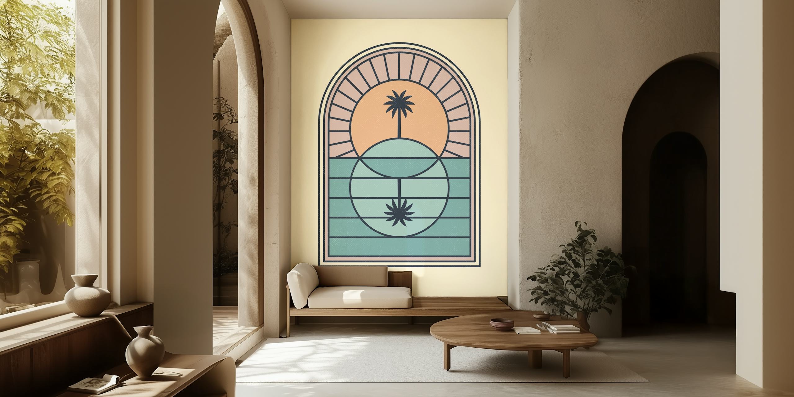 Tapeta Venn Island w aranżacji pokoju