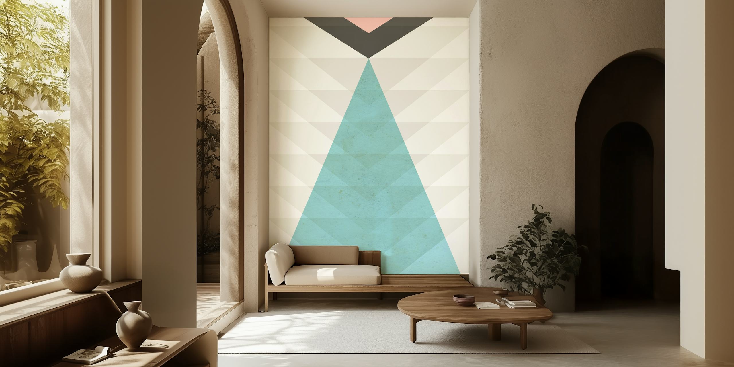 Papel de parede Totem exibido em um cômodo