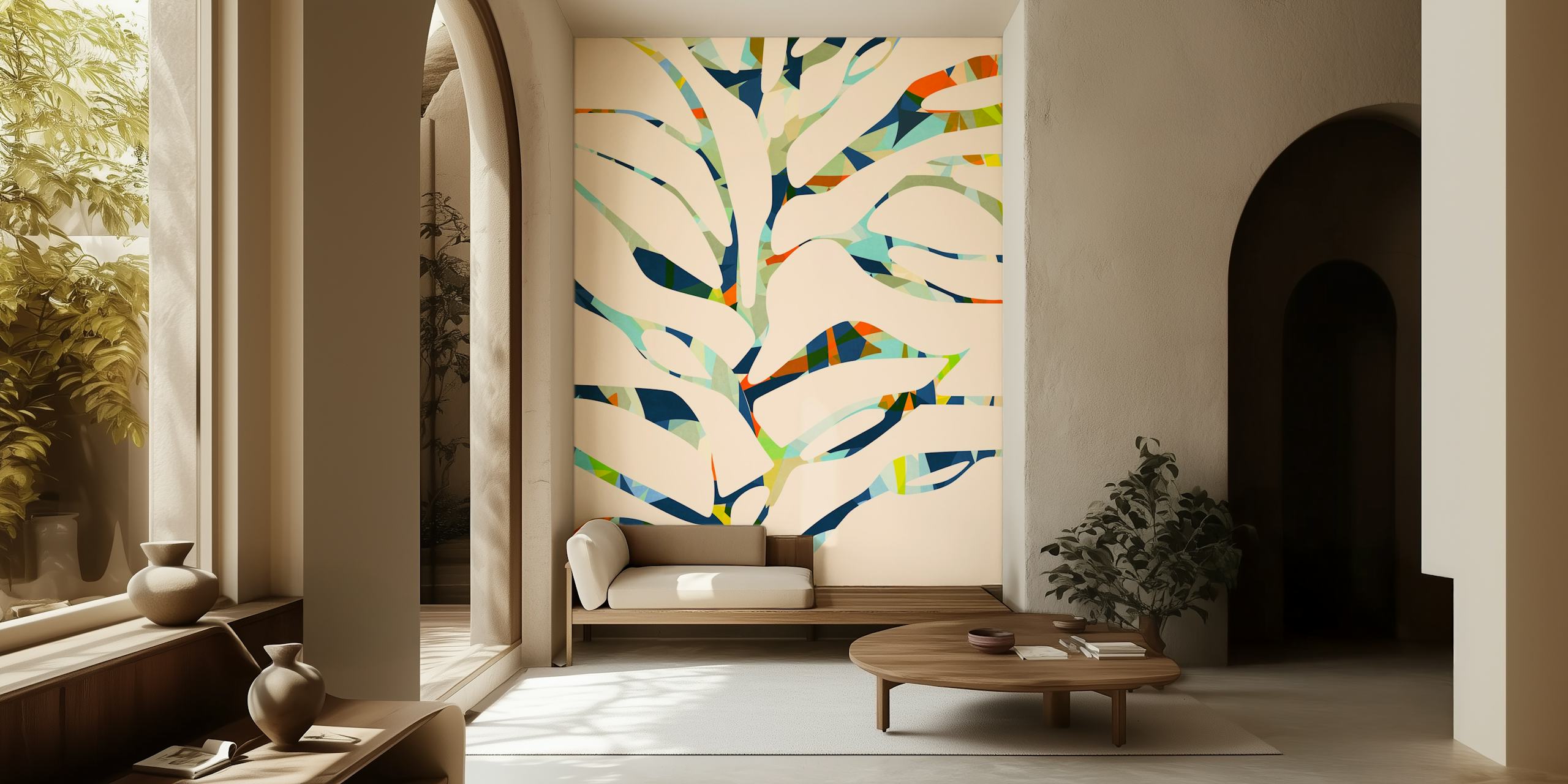papel de parede Aquarium Tree em um quarto