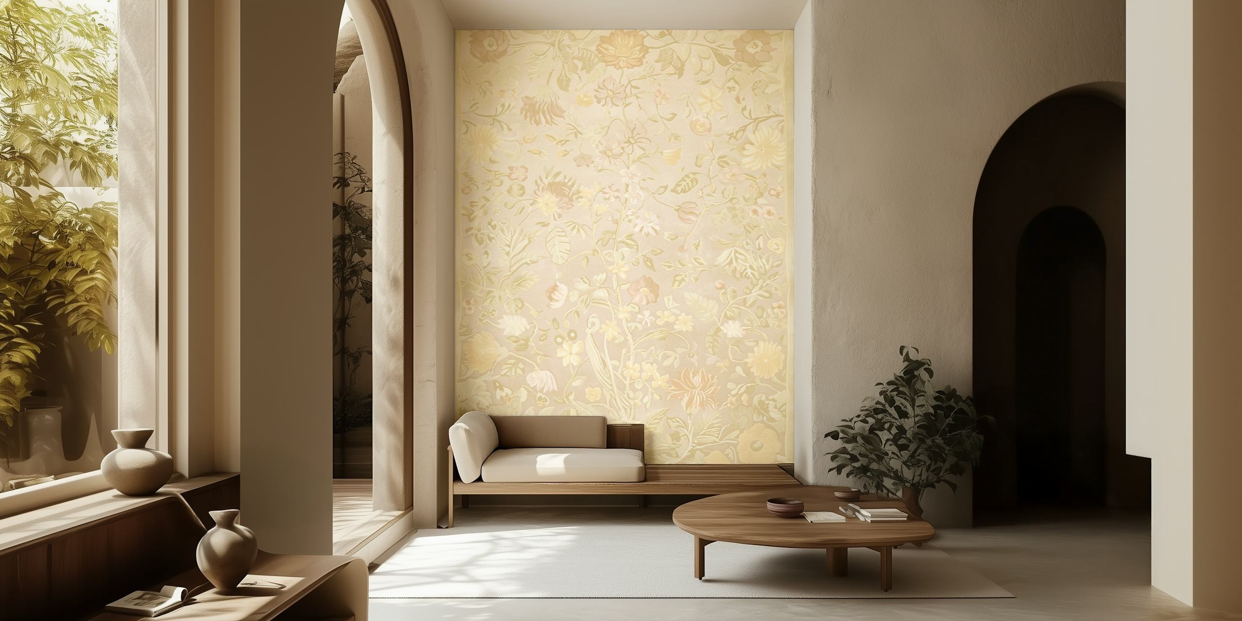 Royal Tree of Life - Ivory tapetti huoneessa