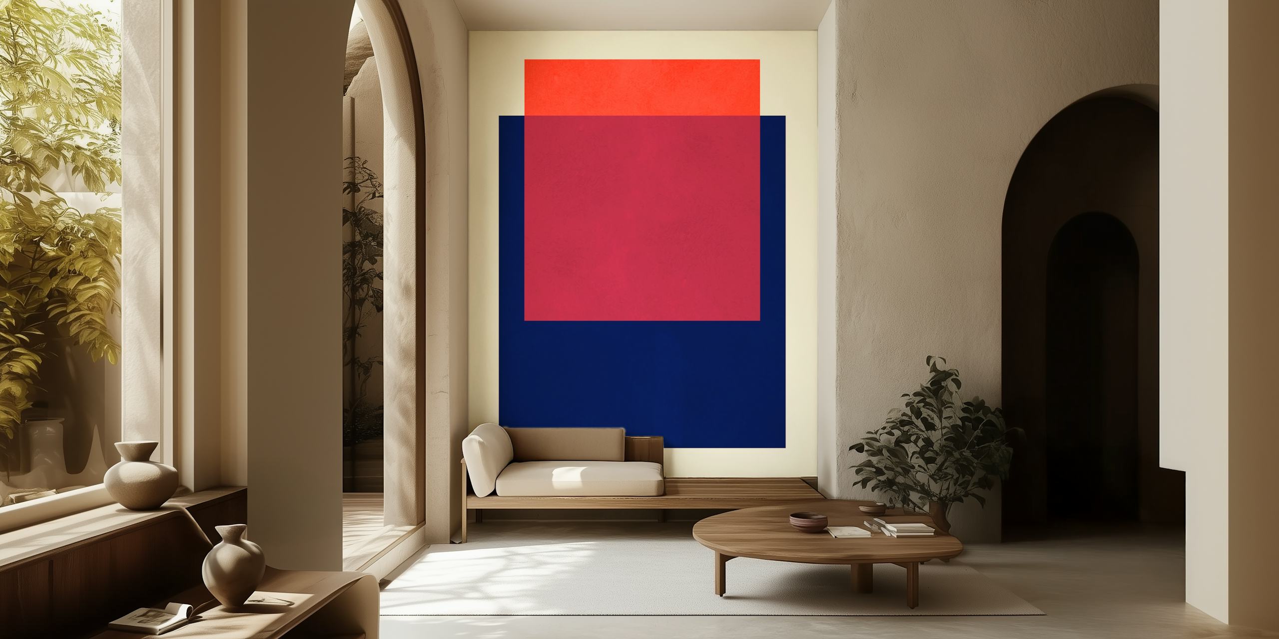 Modern wallpaper design in a room