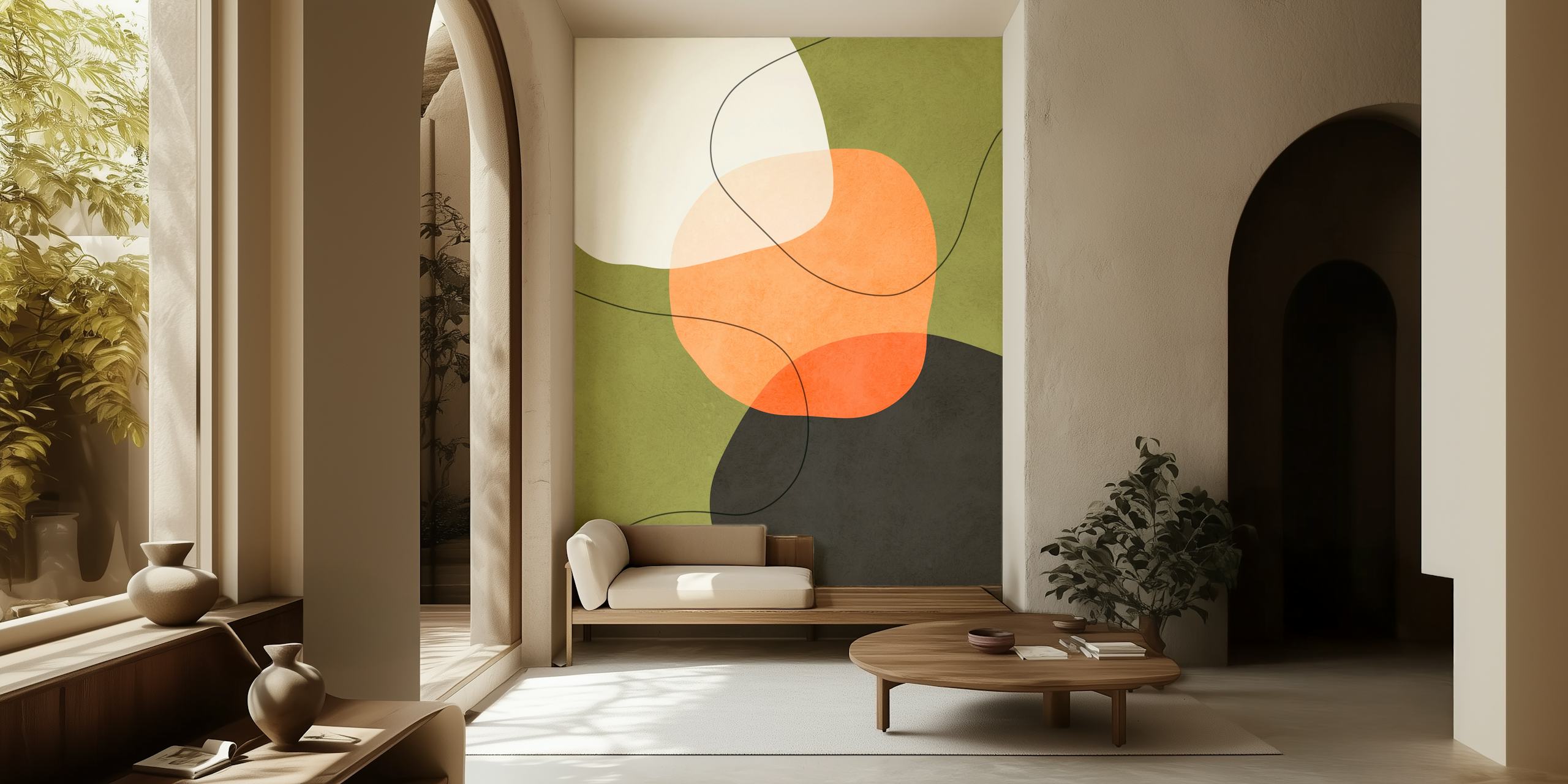 Modern geometric shapes 3 Design in einem Raum