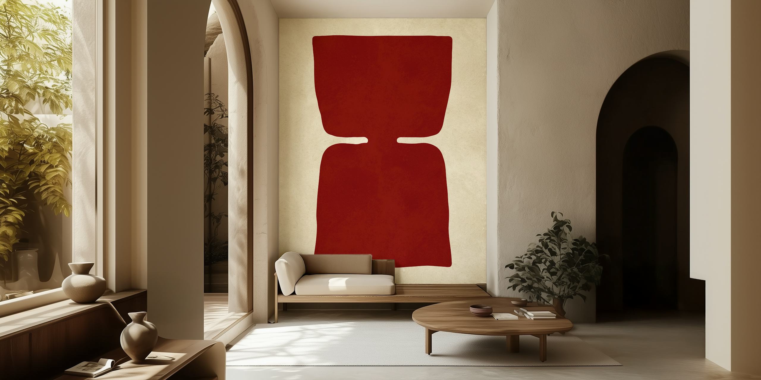 Geometric modern art 43 tapet i et rom