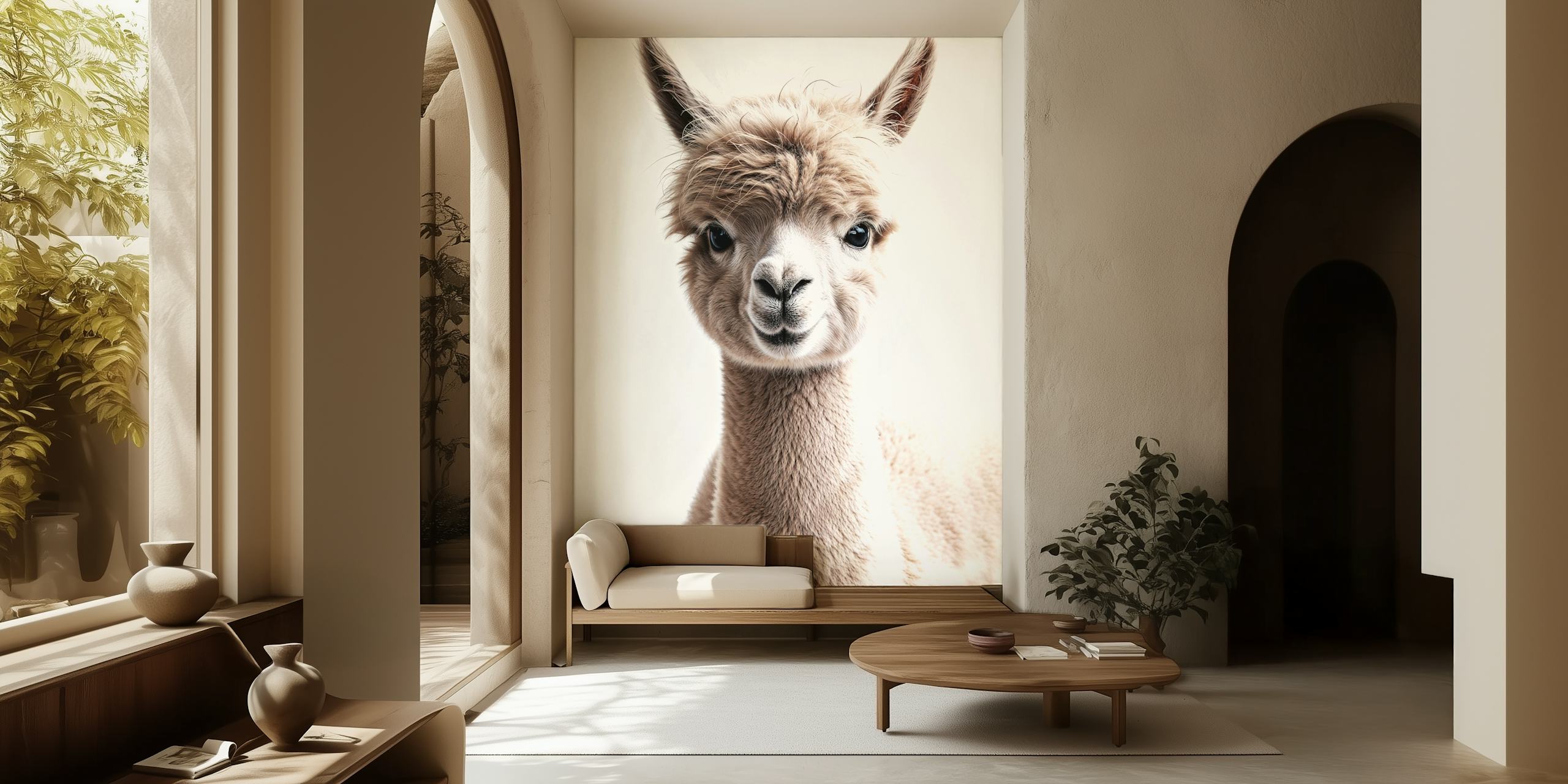 Alpaca Baby Fluffness tapetdesign