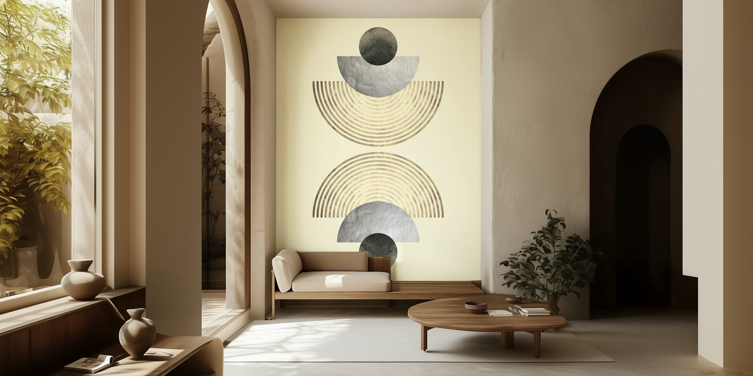 Modern Arc Elegance wallpaperontwerp