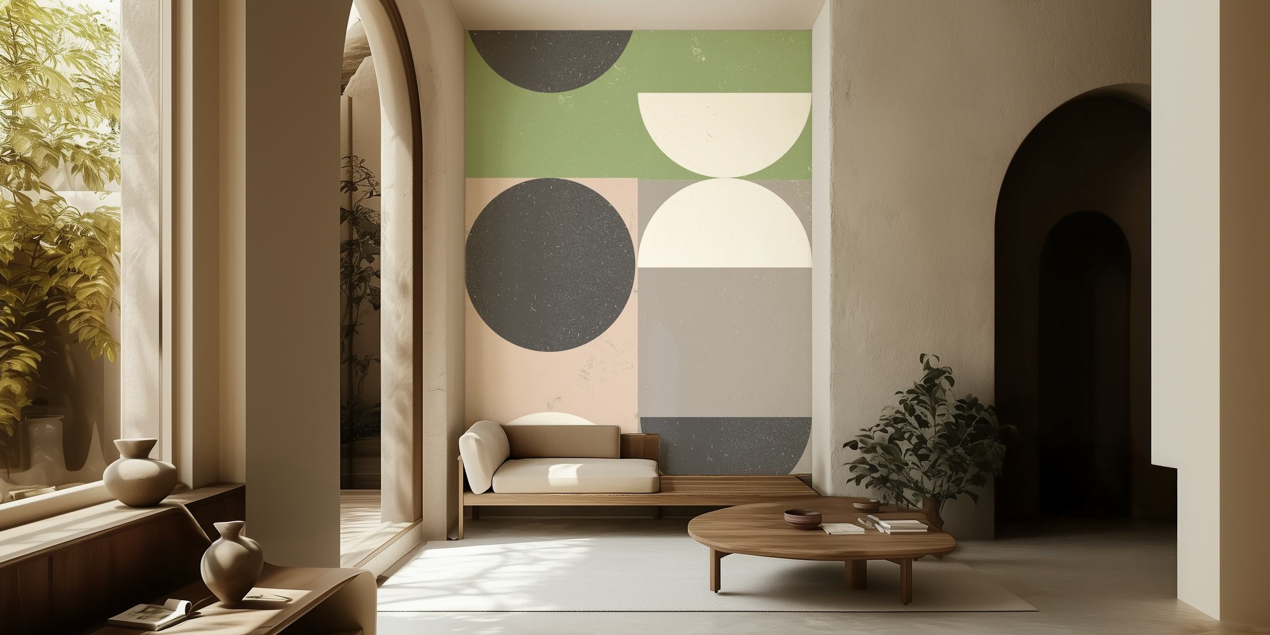 Mid Century Modern Composition behangontwerp