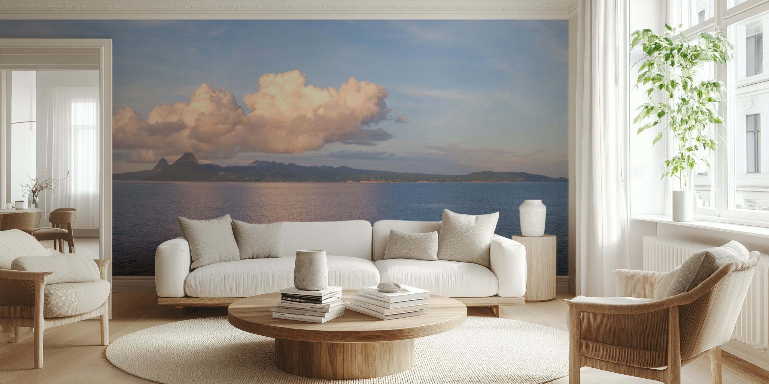 The Pitons Tapete im Wohnzimmer