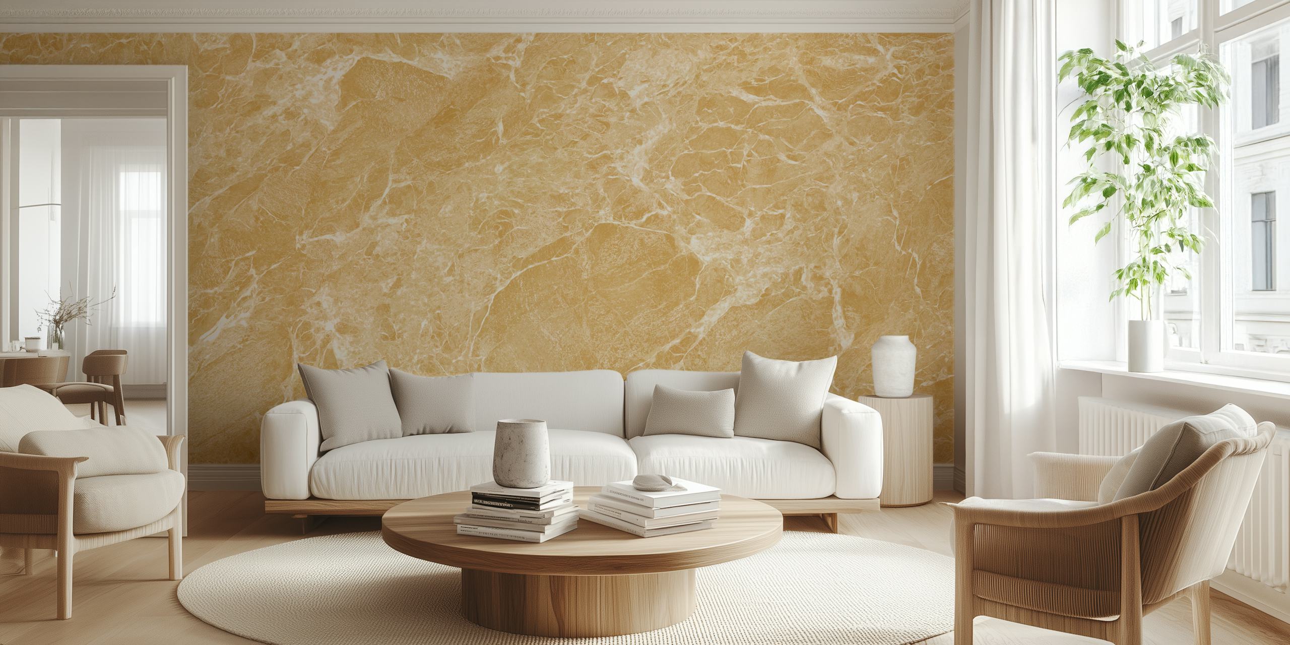 Royal Golden Marble Tile tapet i et rum