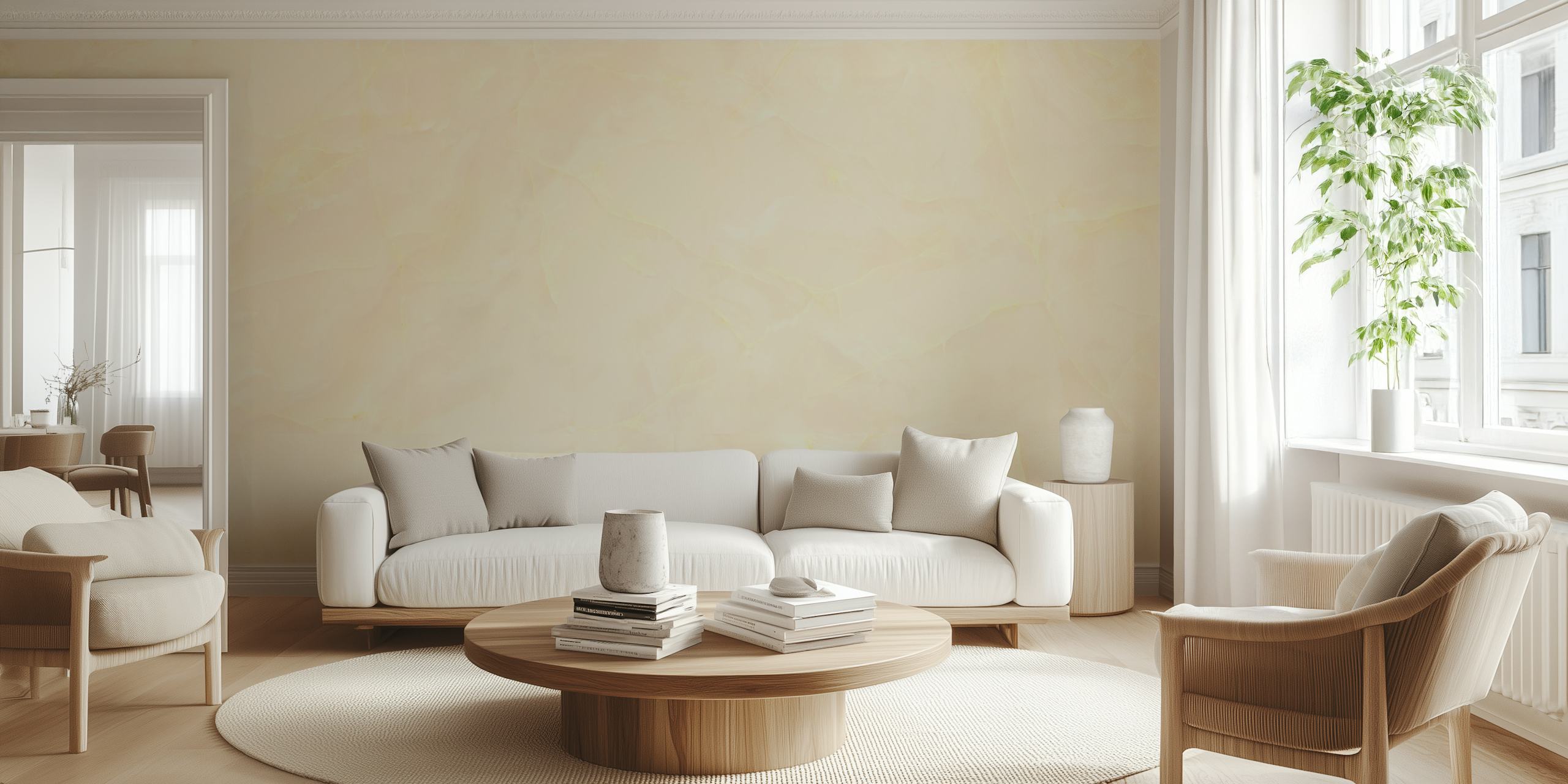 Tapeta Luxury Beige Onyx Marble u sobi