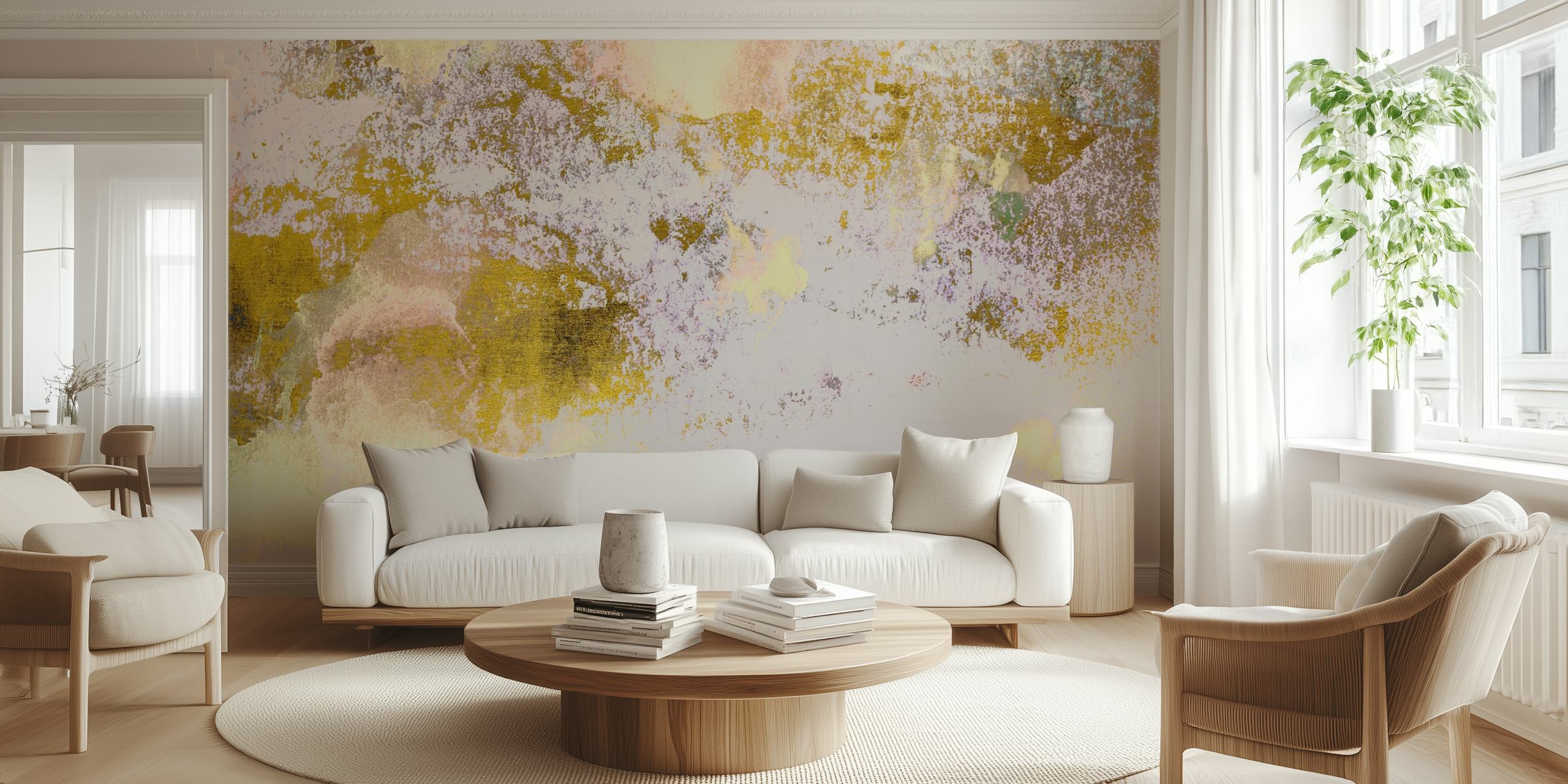 Sunrise Dream wallpaper in a cozy room
