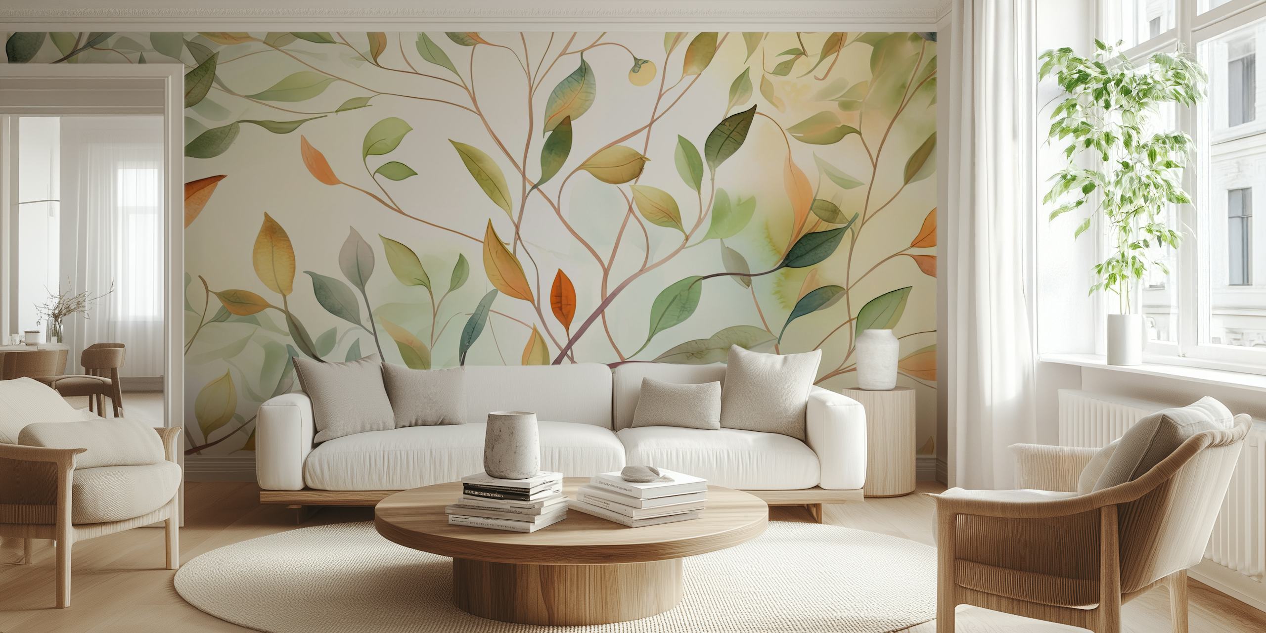 Papier peint Foliage Dreams dans une pièce