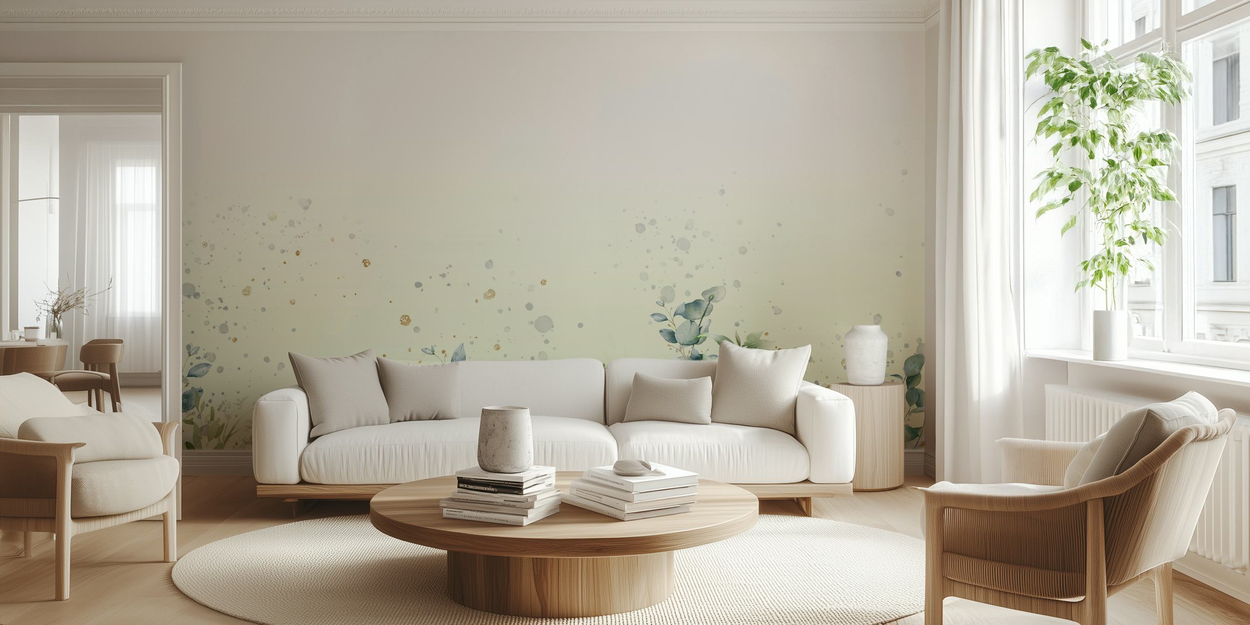 Eucalyptus dream papier peint dans une chambre