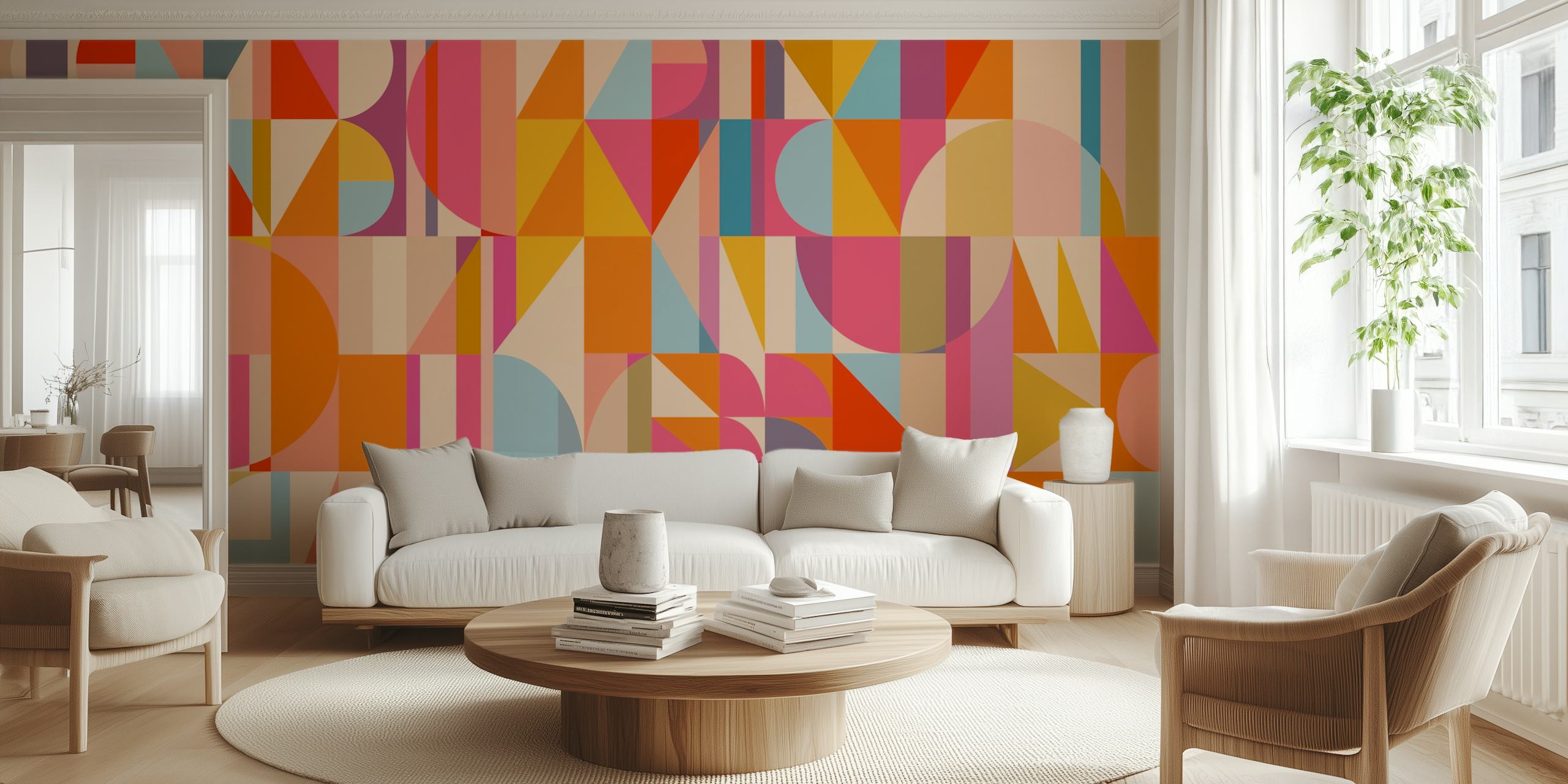 Geometric Construction 20 tapeta w pokoju