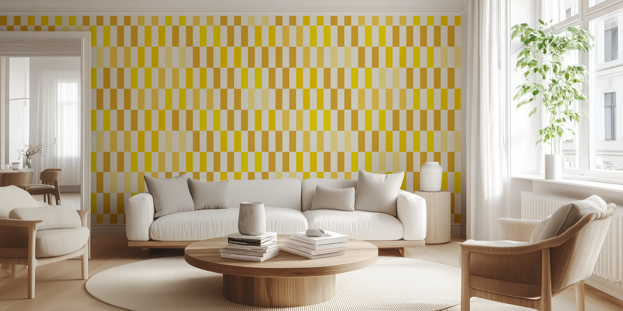 Yellow Blocks Wallpaper - Happywall.com