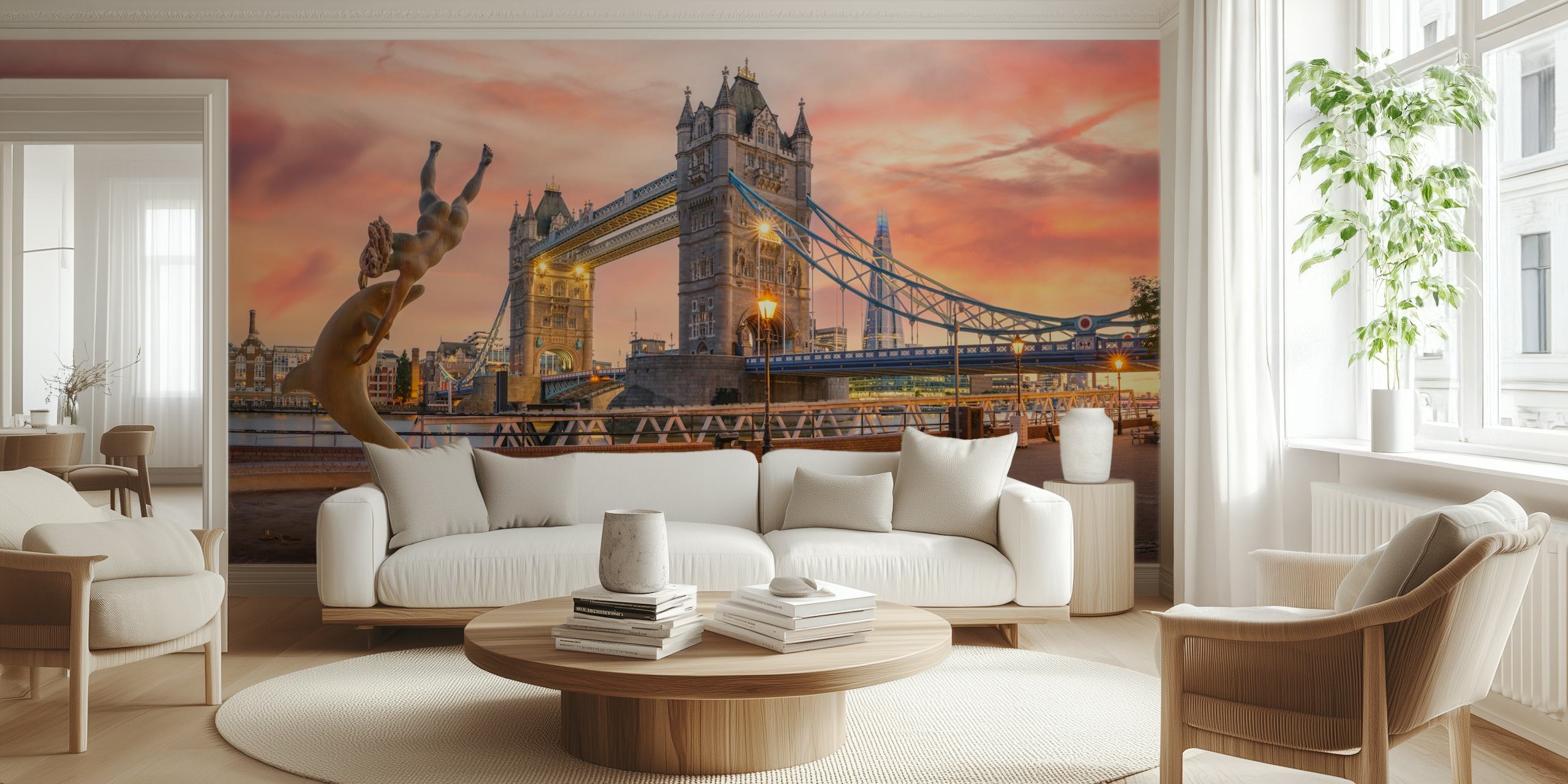 Ταπετσαρία Sunset Splendor at Tower Bridge σε ένα δωμάτιο