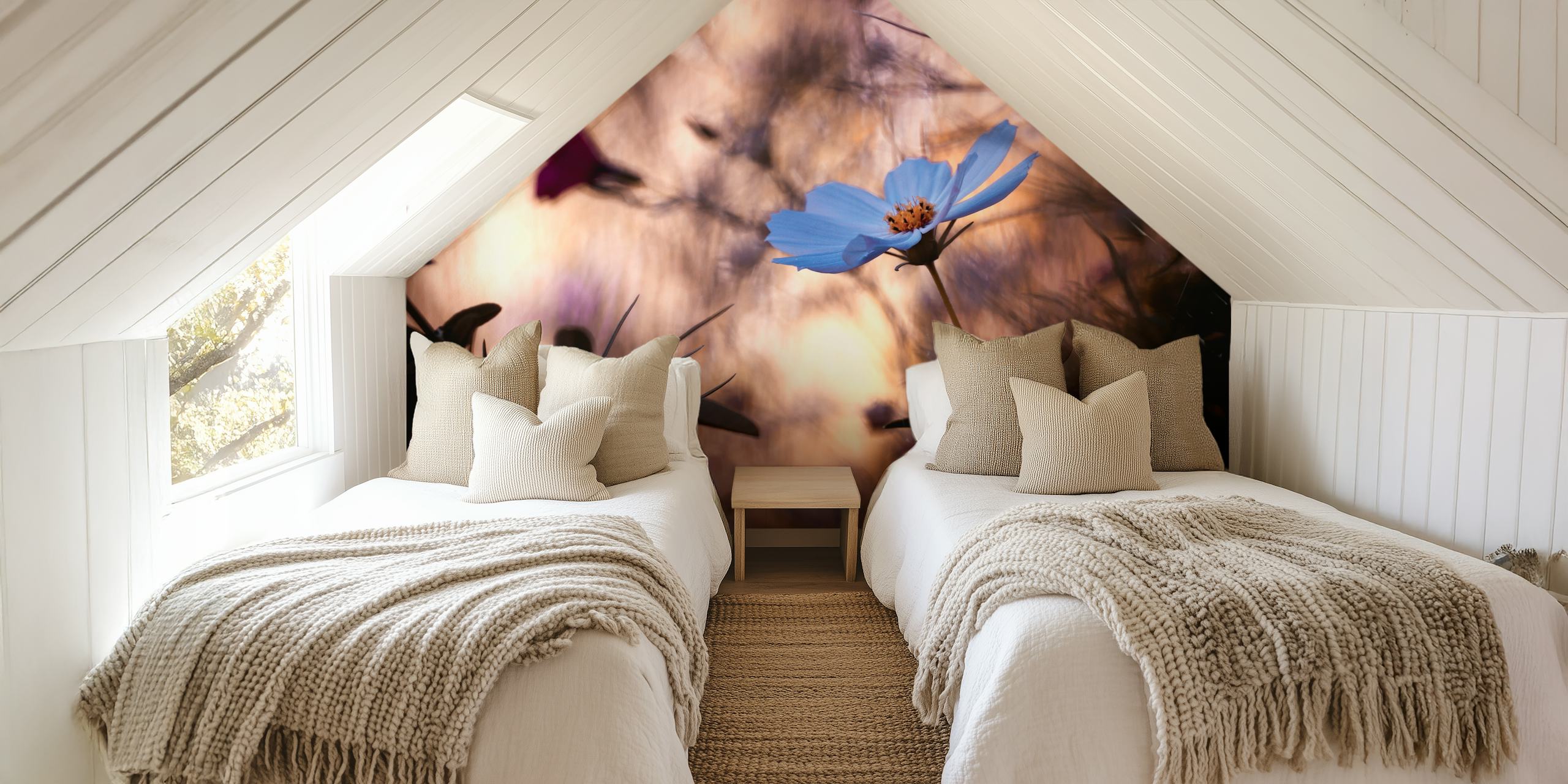 Indifference floral wallpaper design displayed indoors