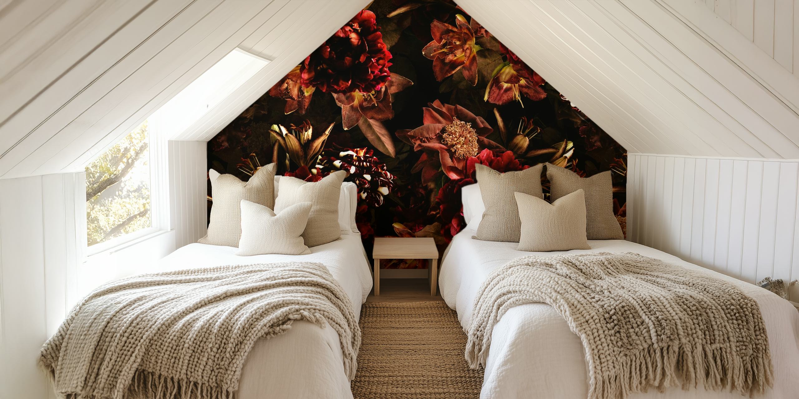 Baroque Moody Night Flower Garden design tapety