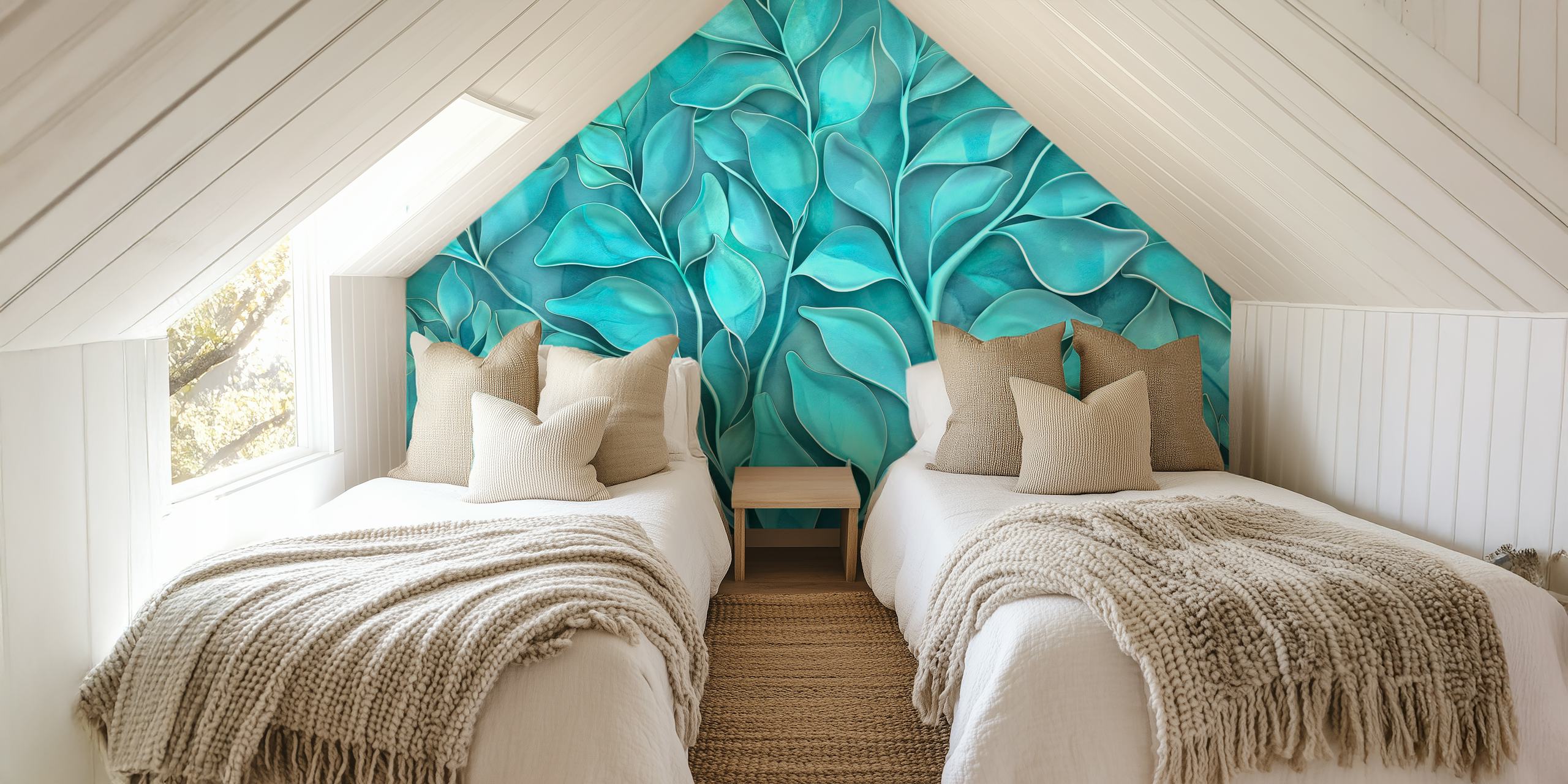 Calming Leaf Breeze Sculpture Art huoneessa