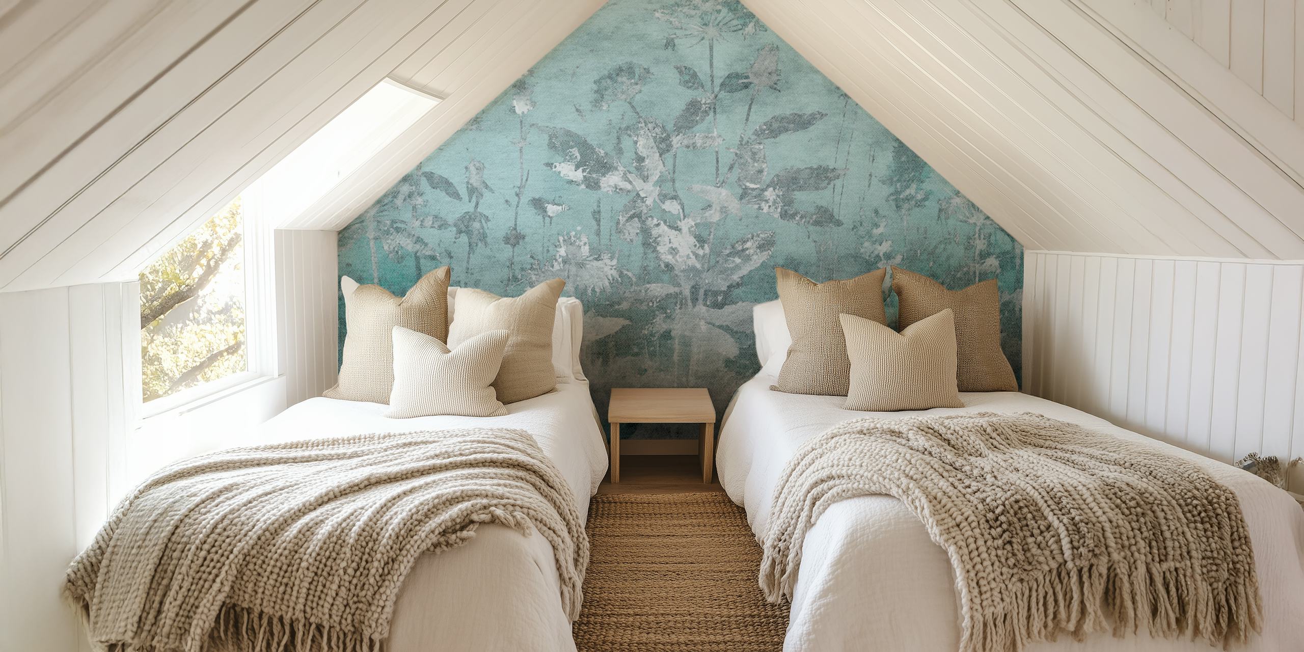 Enchanted Garden Vintage wallpaper in a room