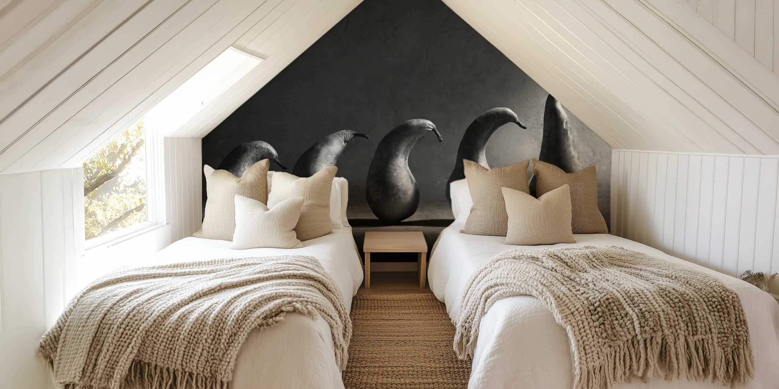 Evolution wallpaper design in a room