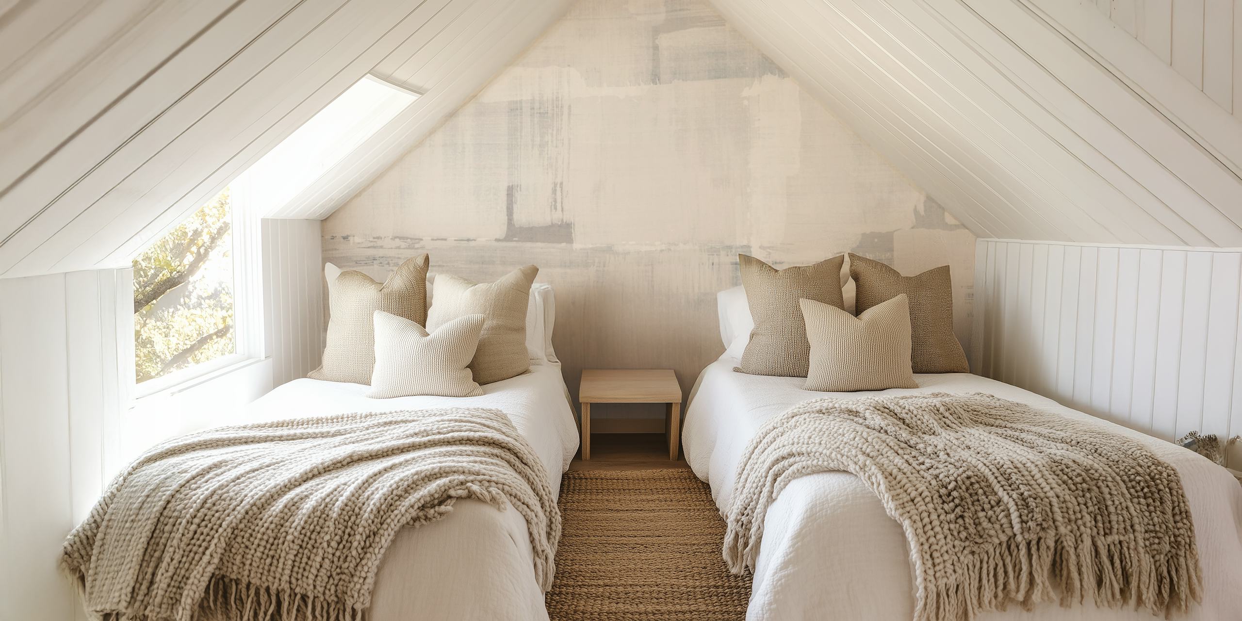 Design de papel de parede Bright Textures 1 em um quarto