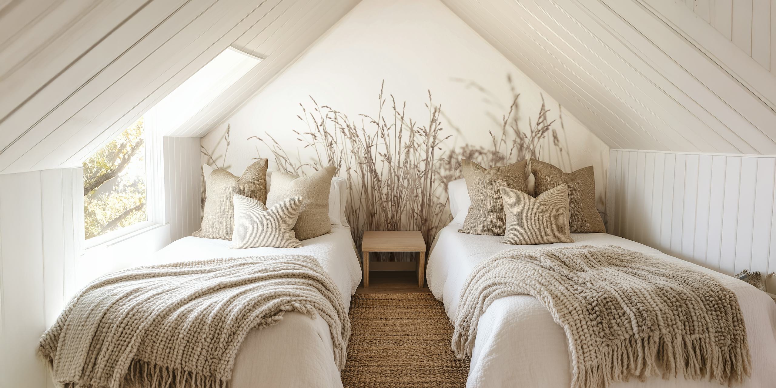 Tranquil Grasslands wallpaper i ett rum