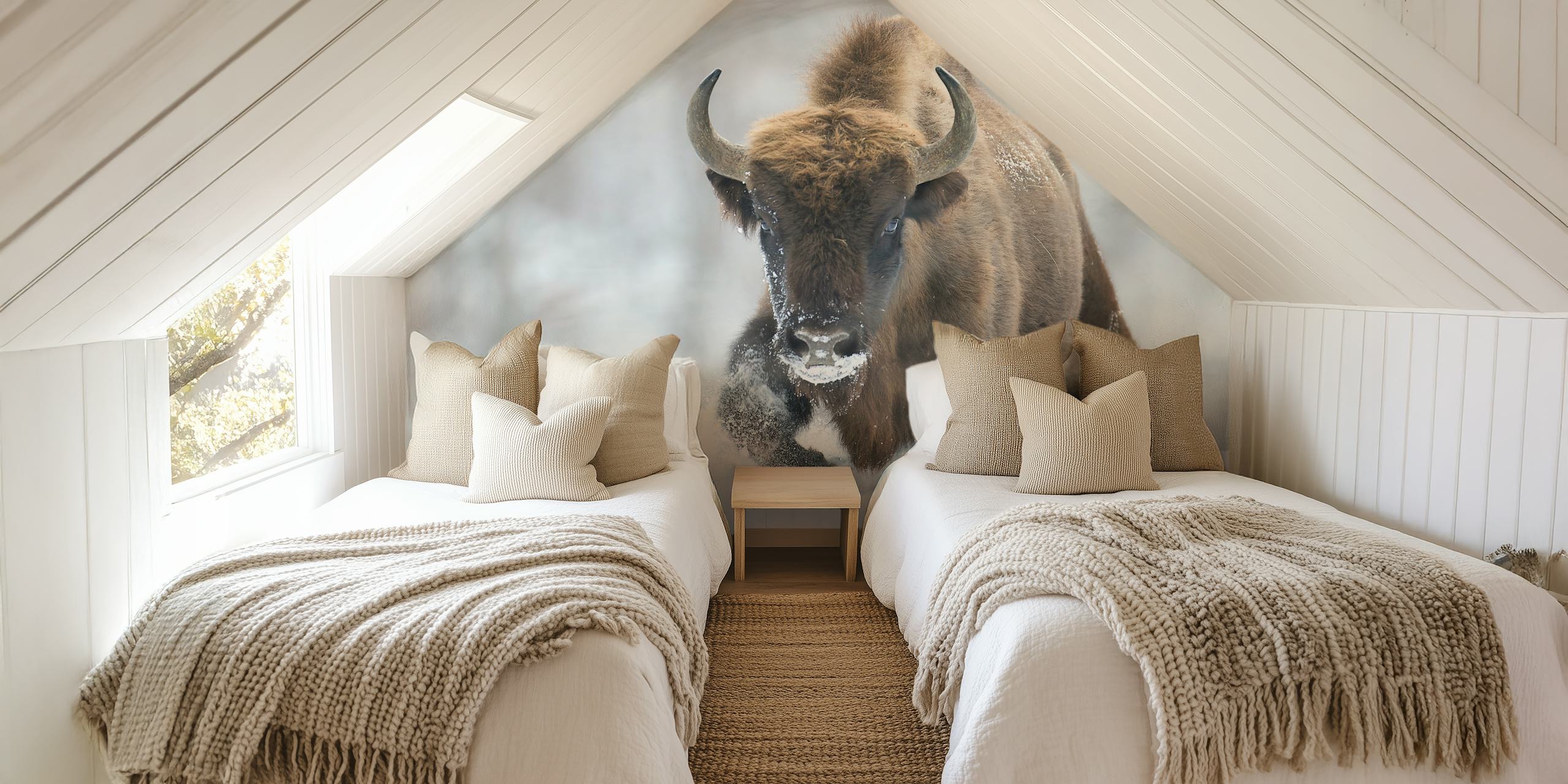 Rewilded tapetti luonnollisessa ympäristössä