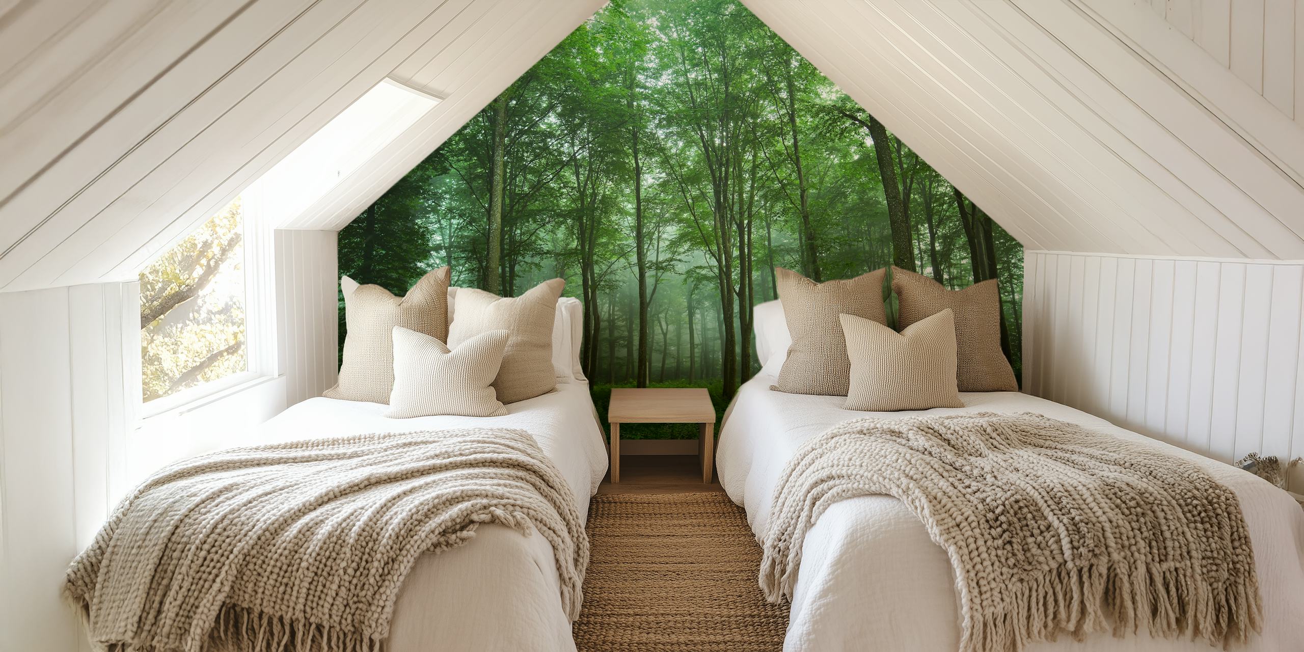 Forest View wallpaper in a room