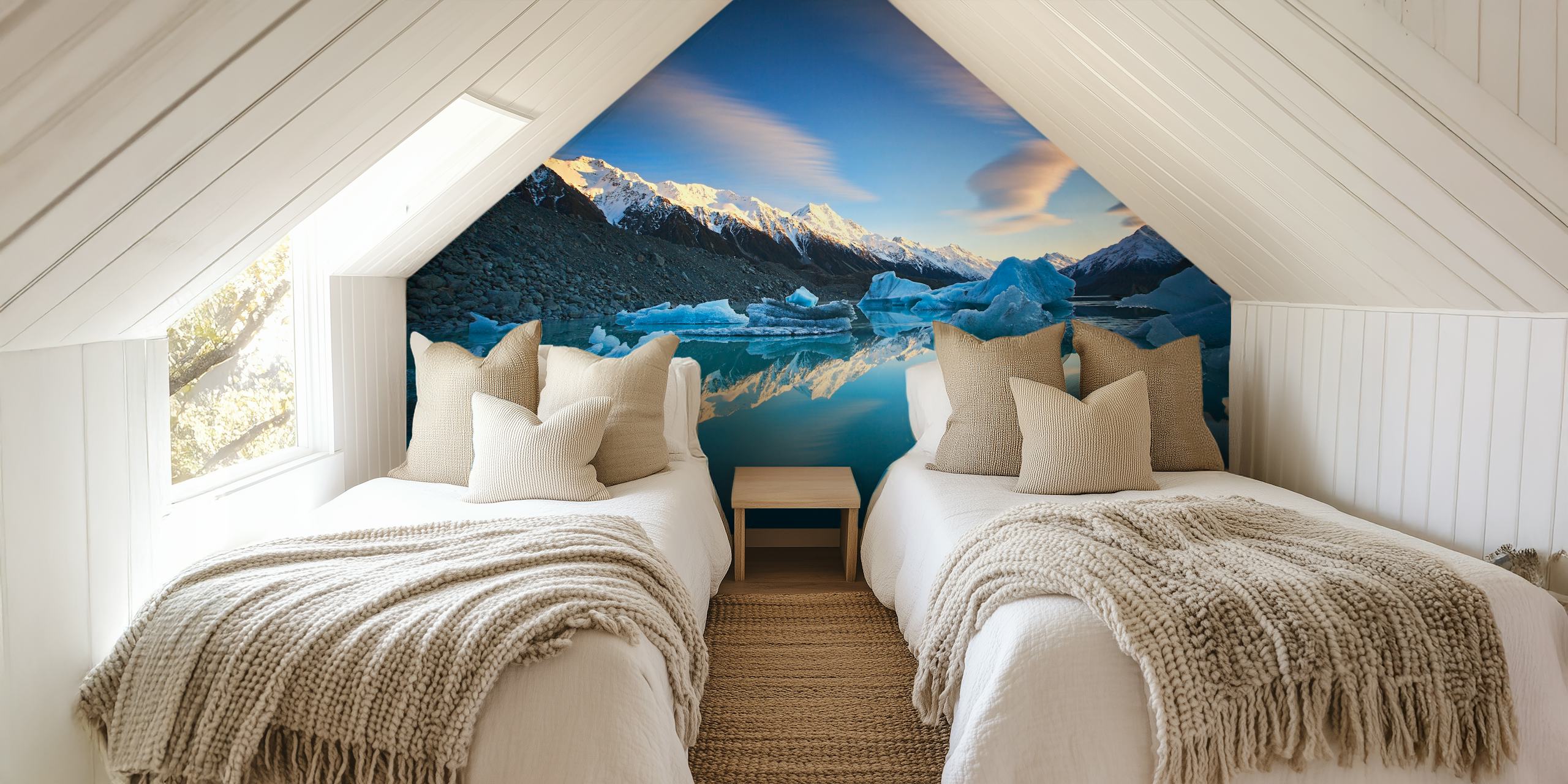 Winter Symmetry tapet i ett rum