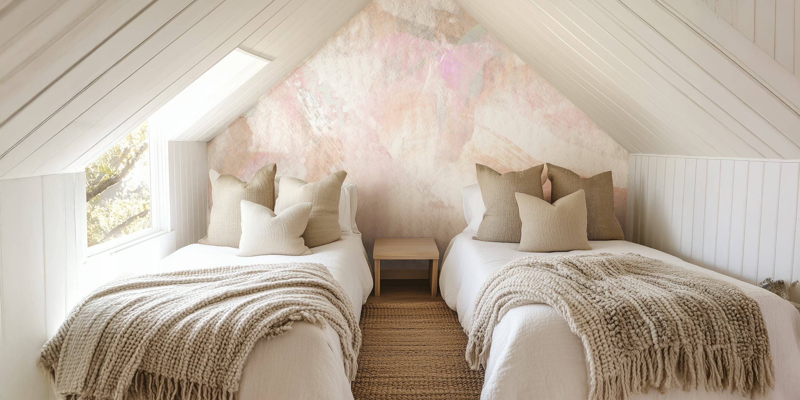 Design de papel de parede com cores pastel suaves