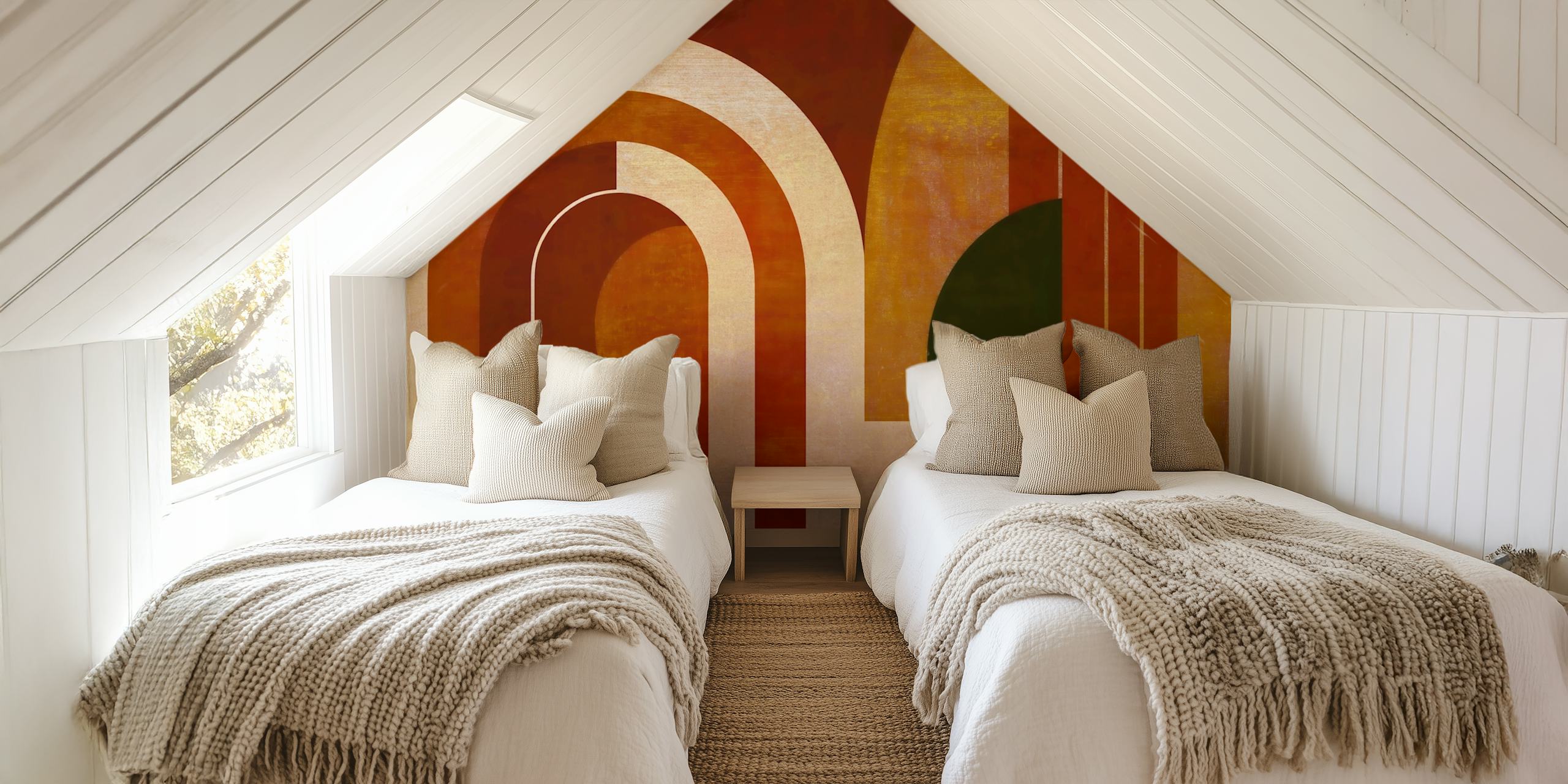 Vintage Arch Vibes wallpaper in a stylish room