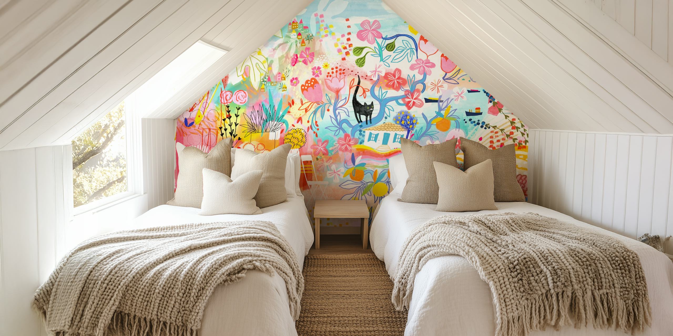 Χρωματιστός σχεδιασμός ταπετσαρίας από sunny vacation in Greece II