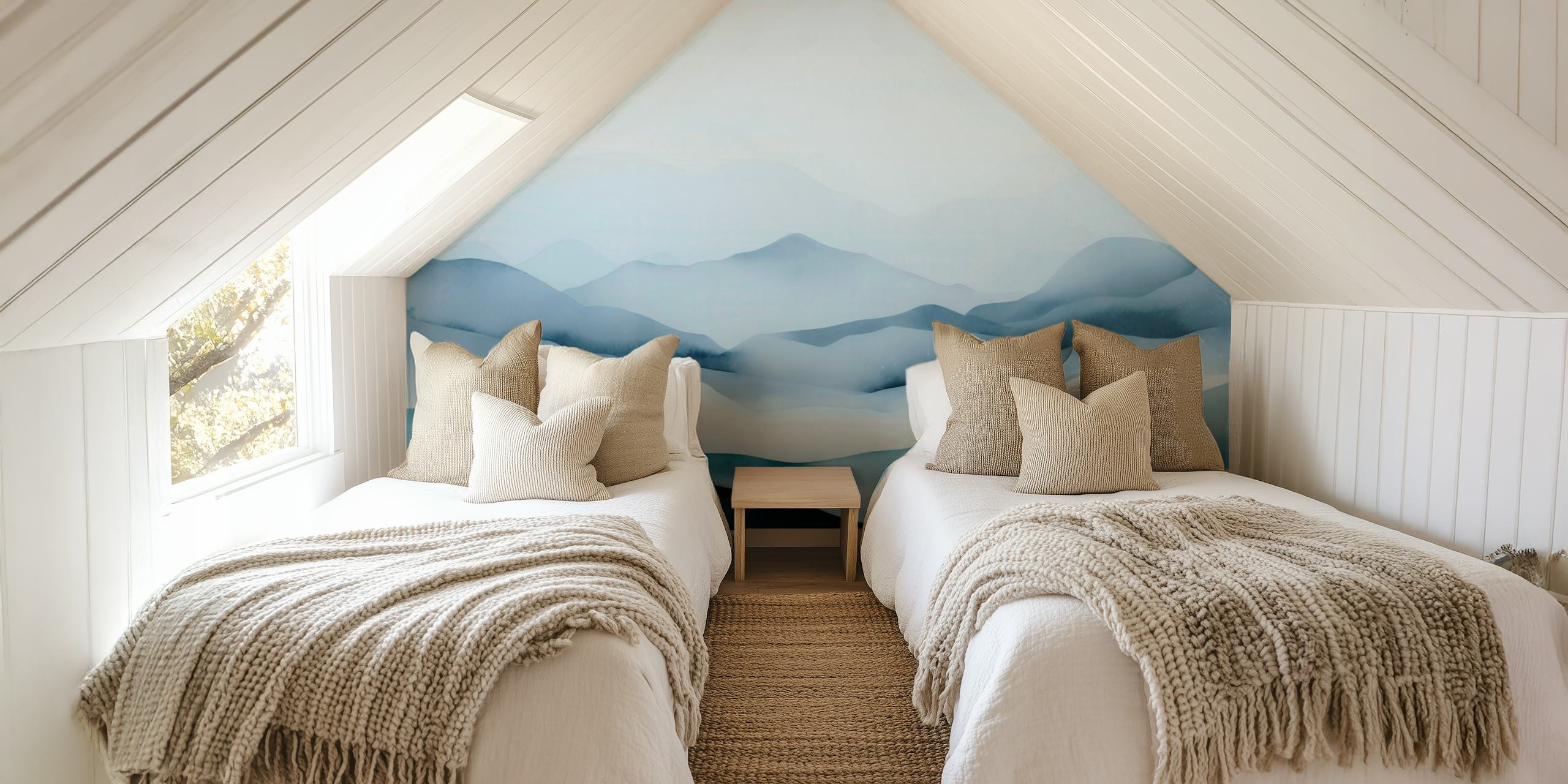 Tapeta s designem Blue Hour Peaceful Mountain Mist