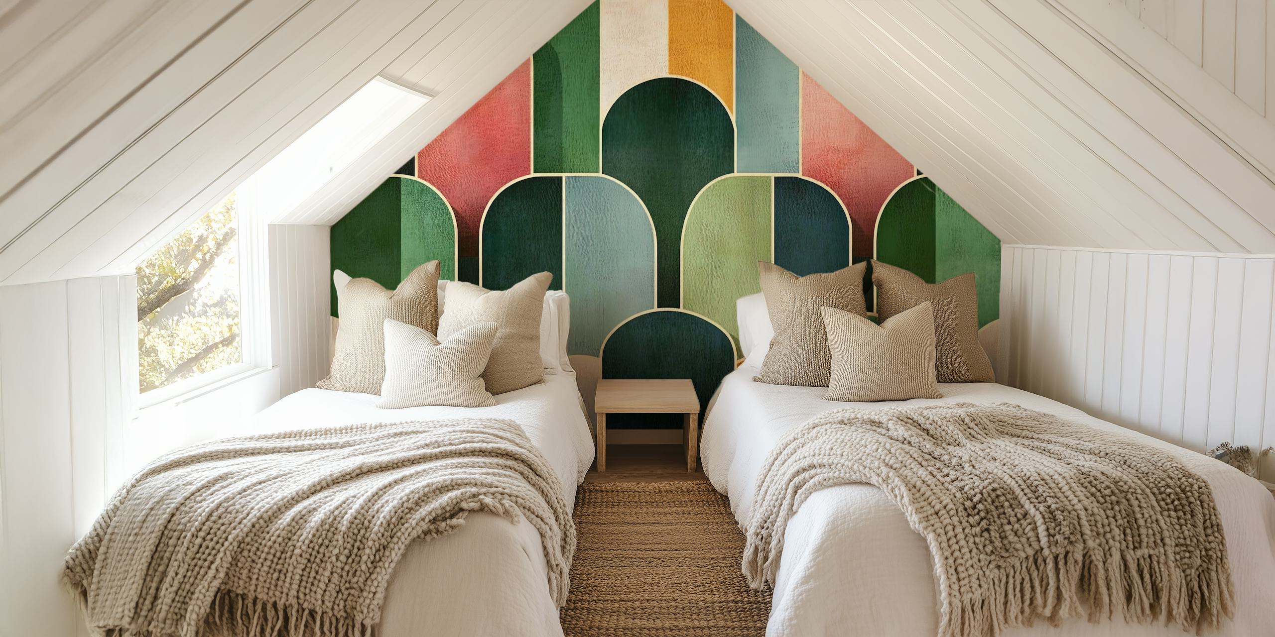 Ταπετσαρία Golden Deco Wall #2 σε ένα δωμάτιο