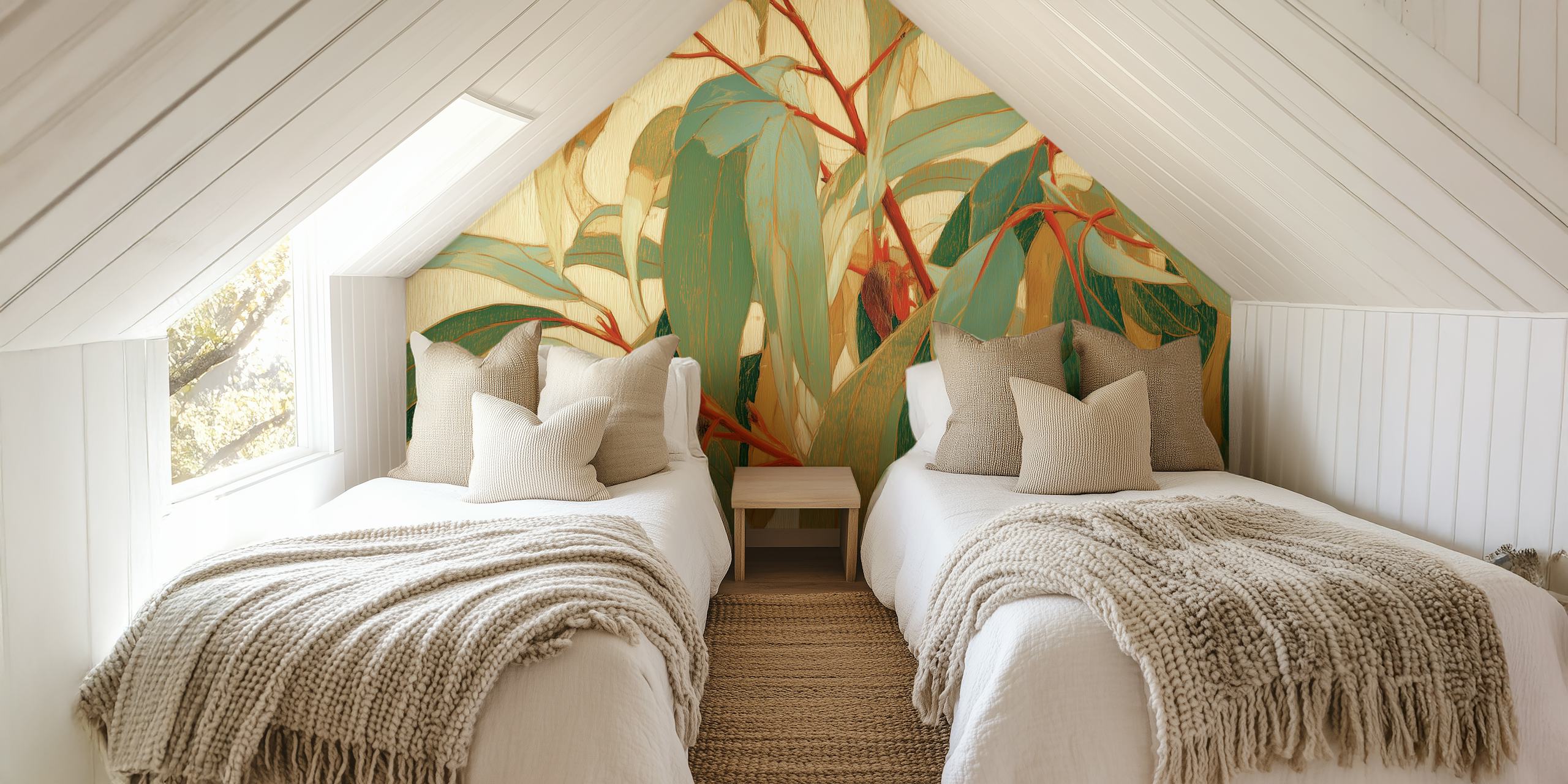 Eucalyptus Branches wallpaper i rum miljö