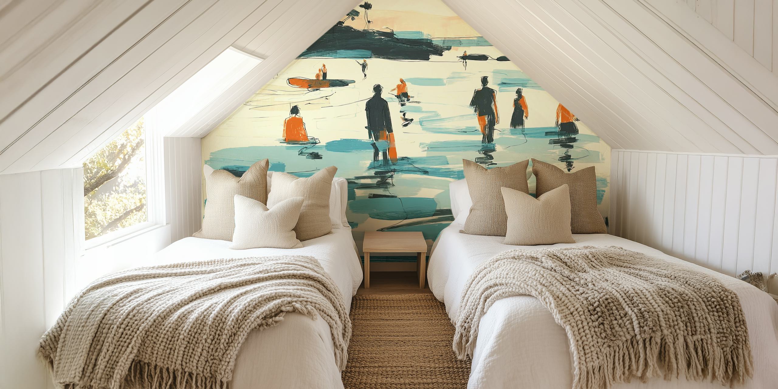 Tapeta Coastal Serenity w pokoju