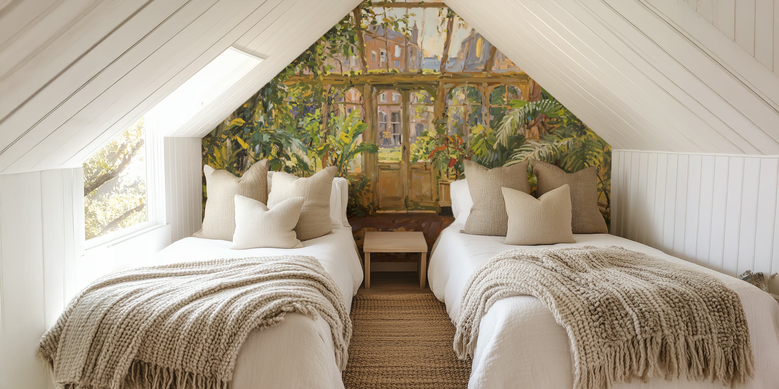 Papel de parede Paris Conservatory Garden em um quarto