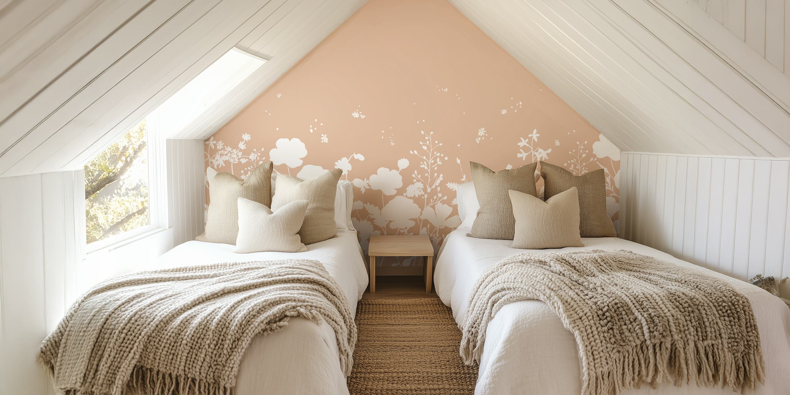 Meadow Breeze In Terracotta design de papel de parede