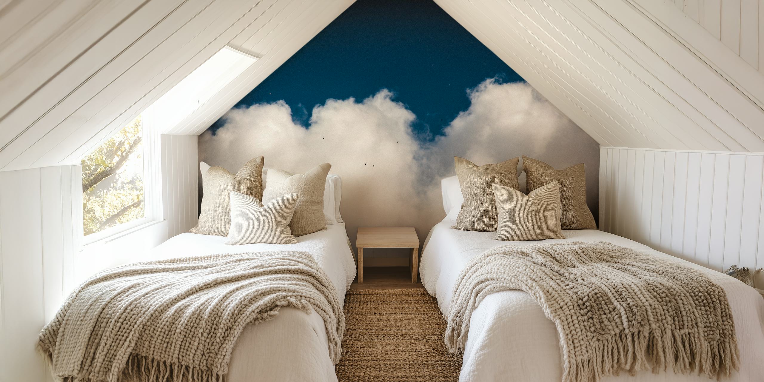 Carta da parati giocosa con palloni in una stanza