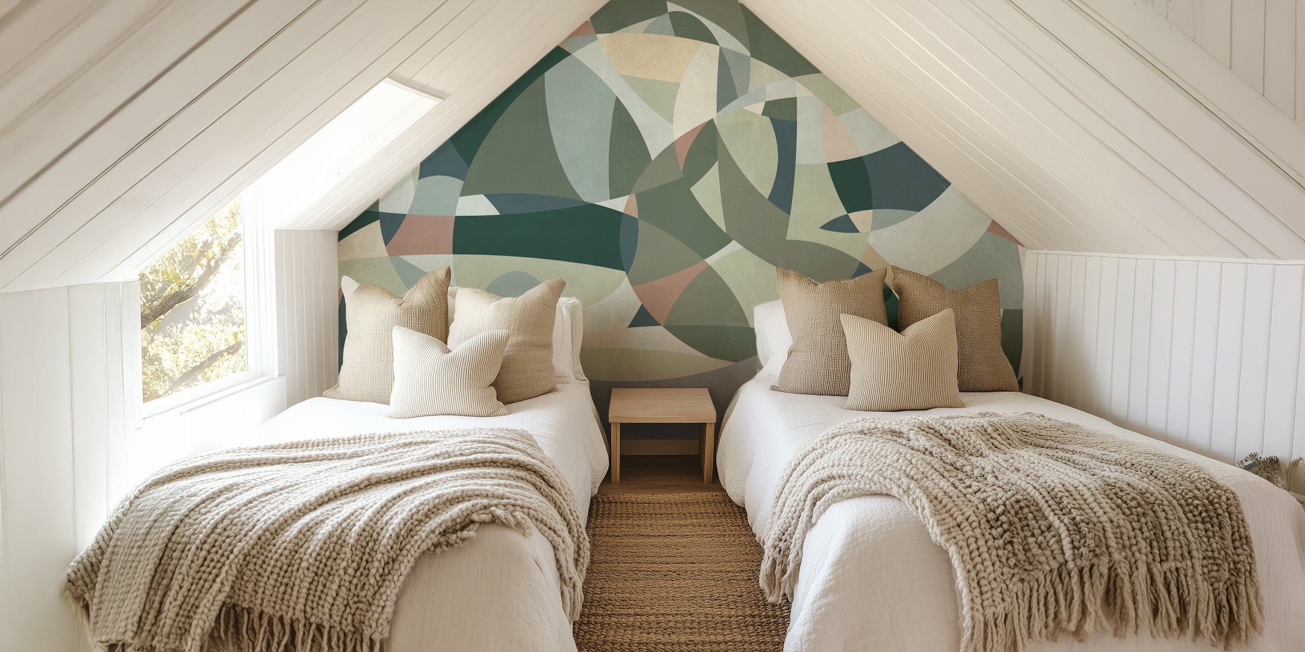 Design di Geometric Art 3 in una stanza