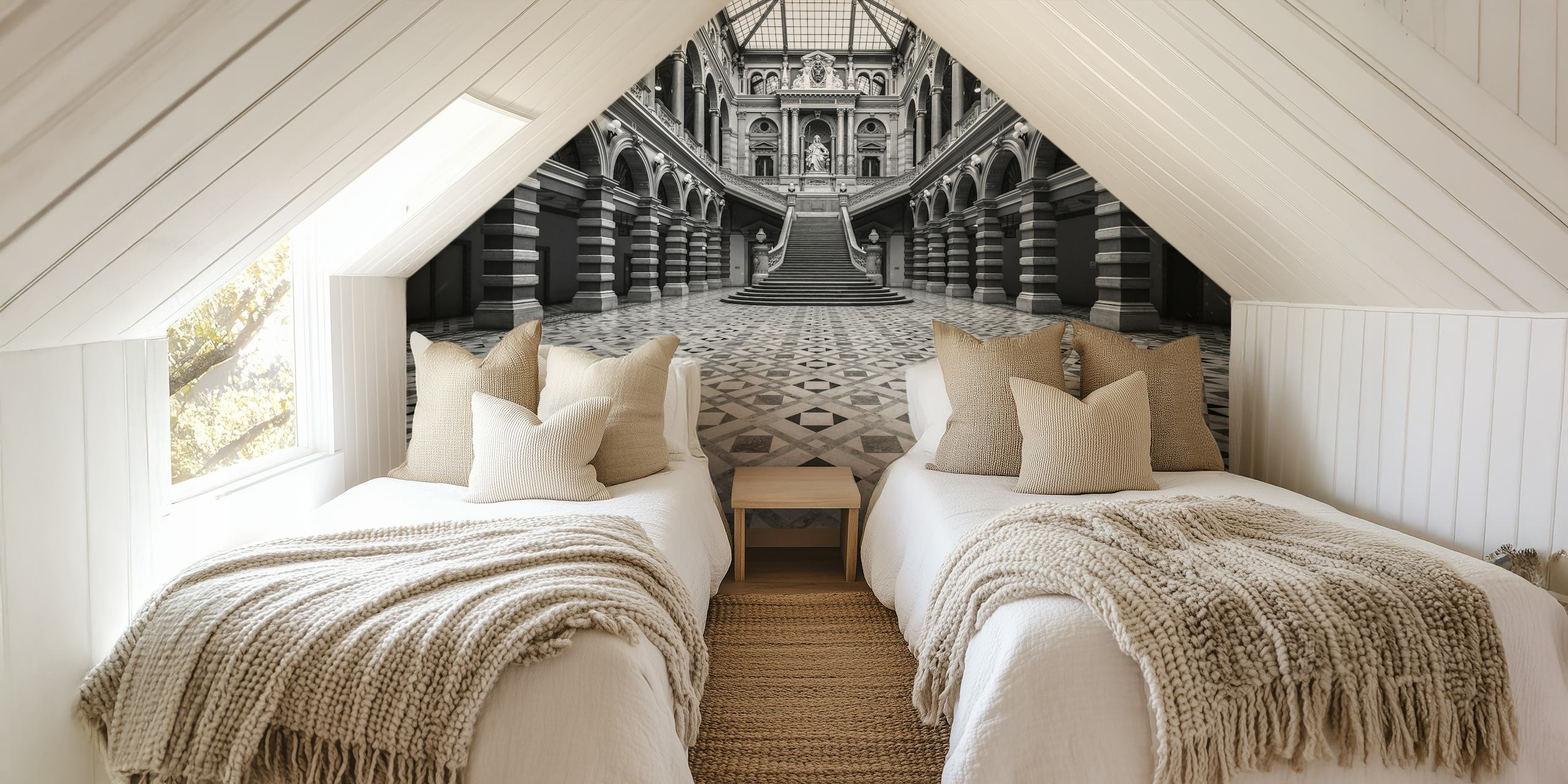 Justice Palace wallpaper design in a room