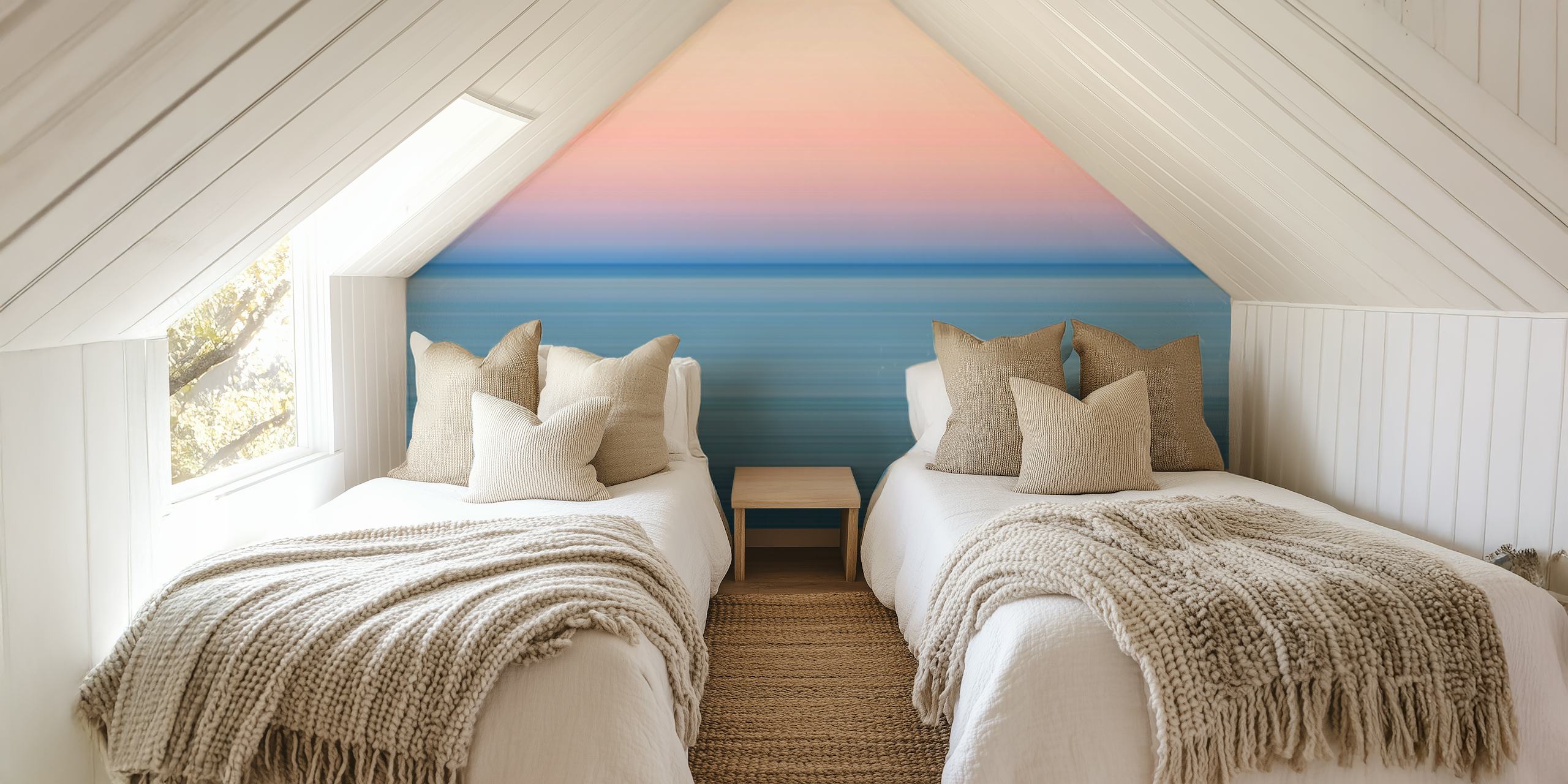 Linje Sunset wallpaper in a room setting