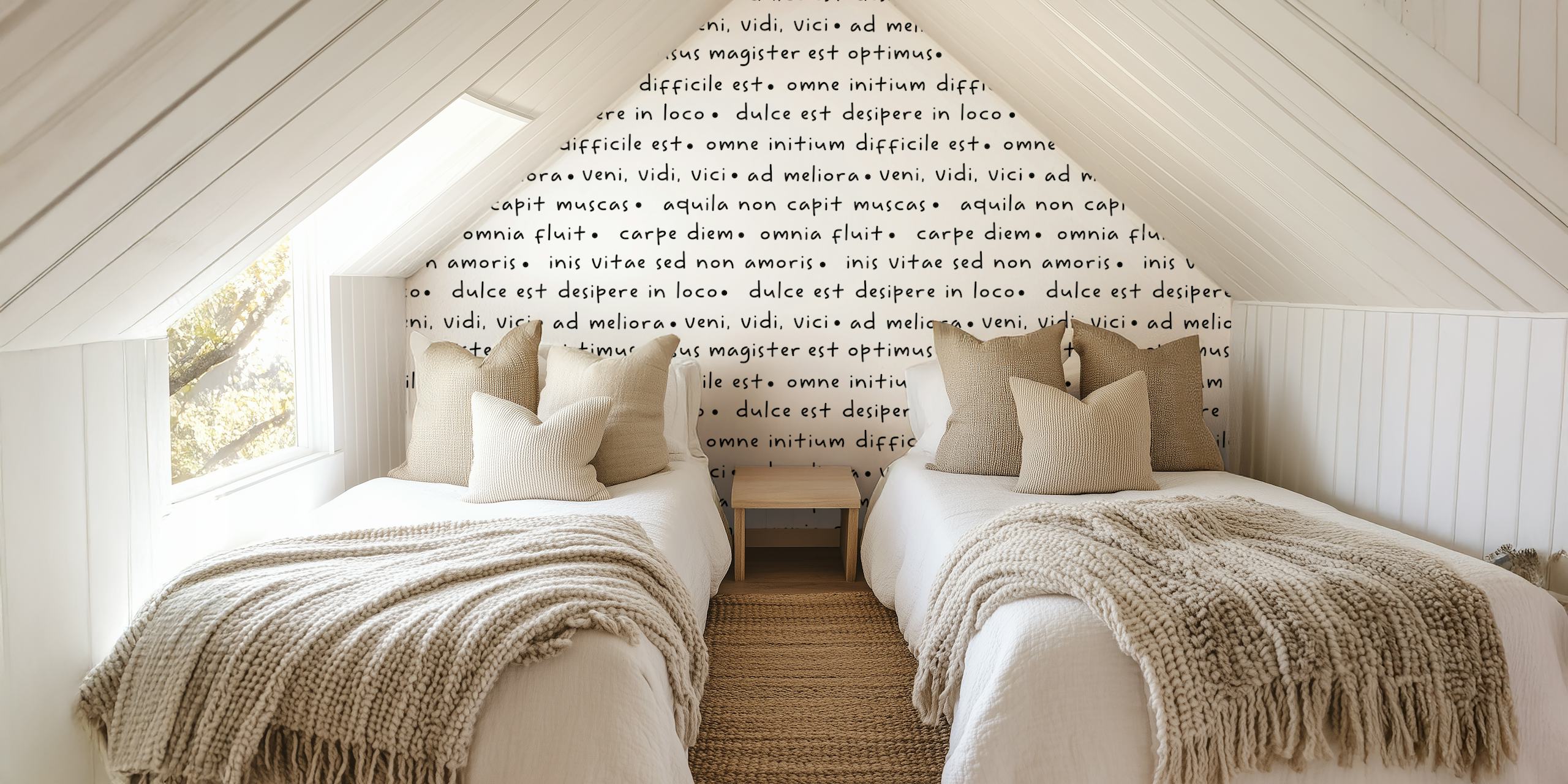 Handwritten Latin proverbs wallpaper showcasing classical wisdom from Happywall