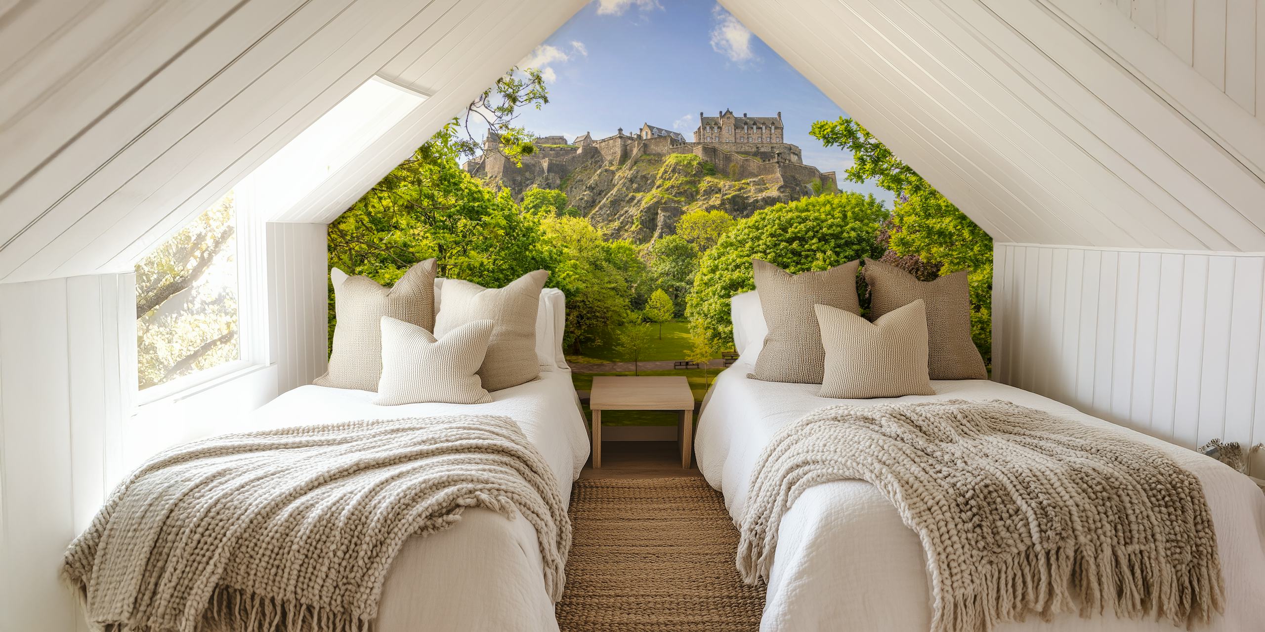 Carta da parati Princes Street Gardens in una stanza