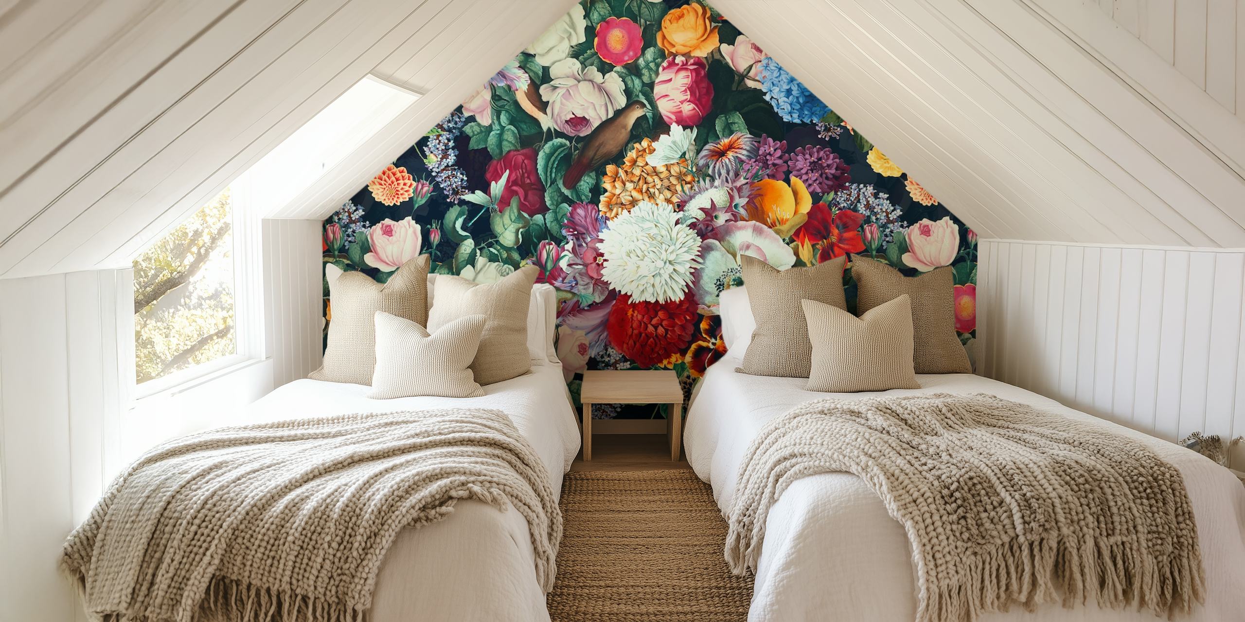 Exotic Garden Night XIII behang in een kamer